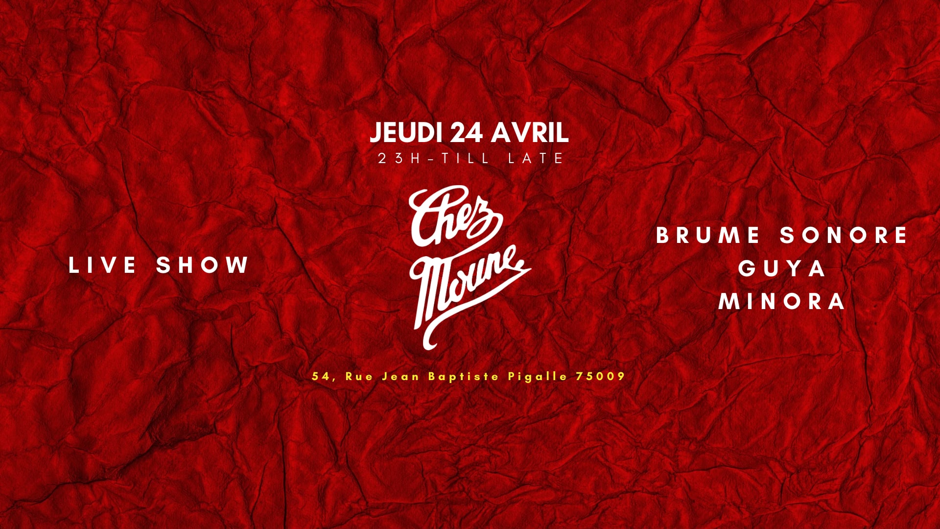 Guya / Brume Sonore & Minora 24.04 - @Chezmoune Cover