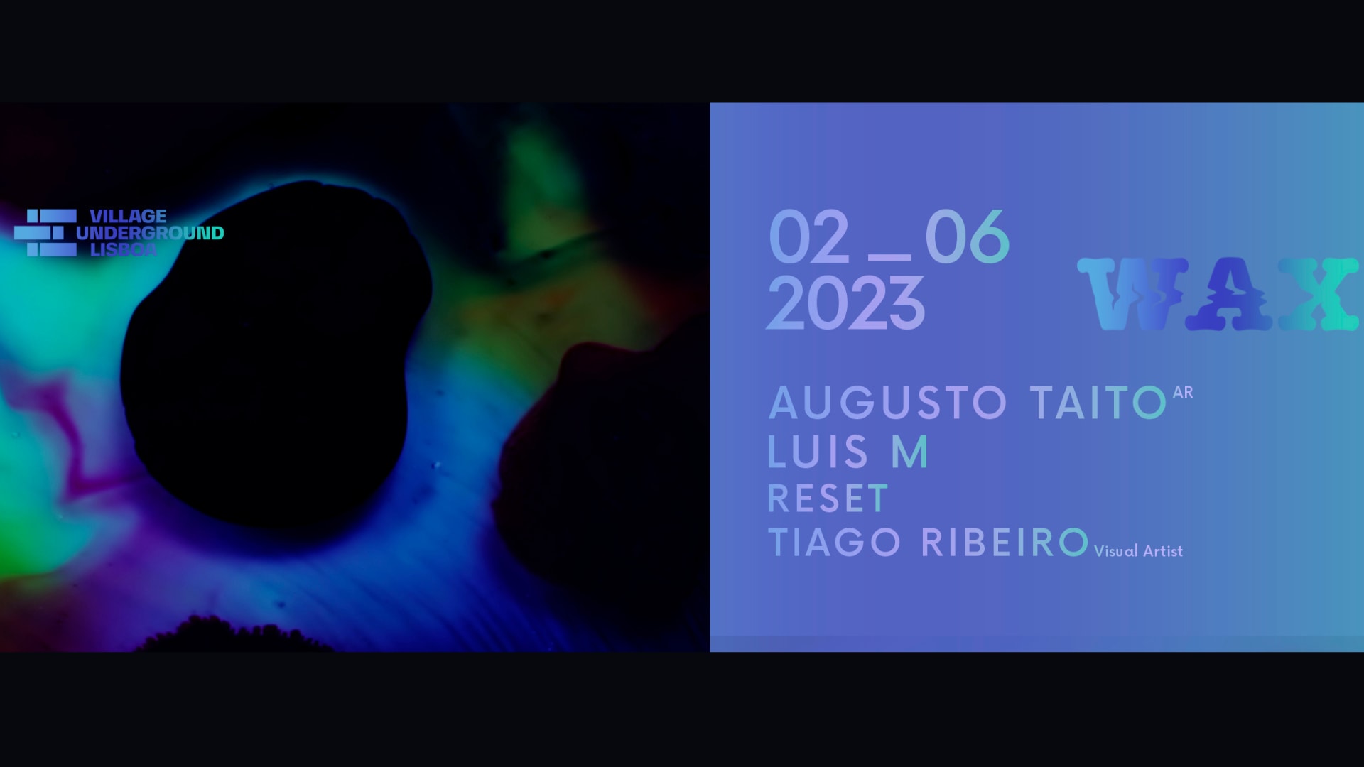 Wax : Augusto Taito X Luis M X Reset X Tiago Ribeiro Cover