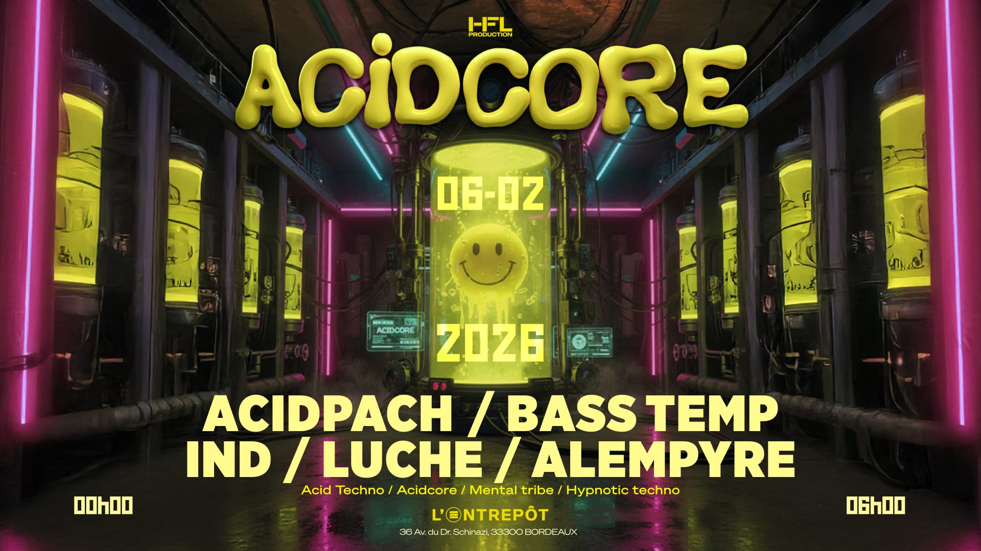 Acidcore // Acidpach - Bass Temp - Ind - Luche - Alempyre Cover