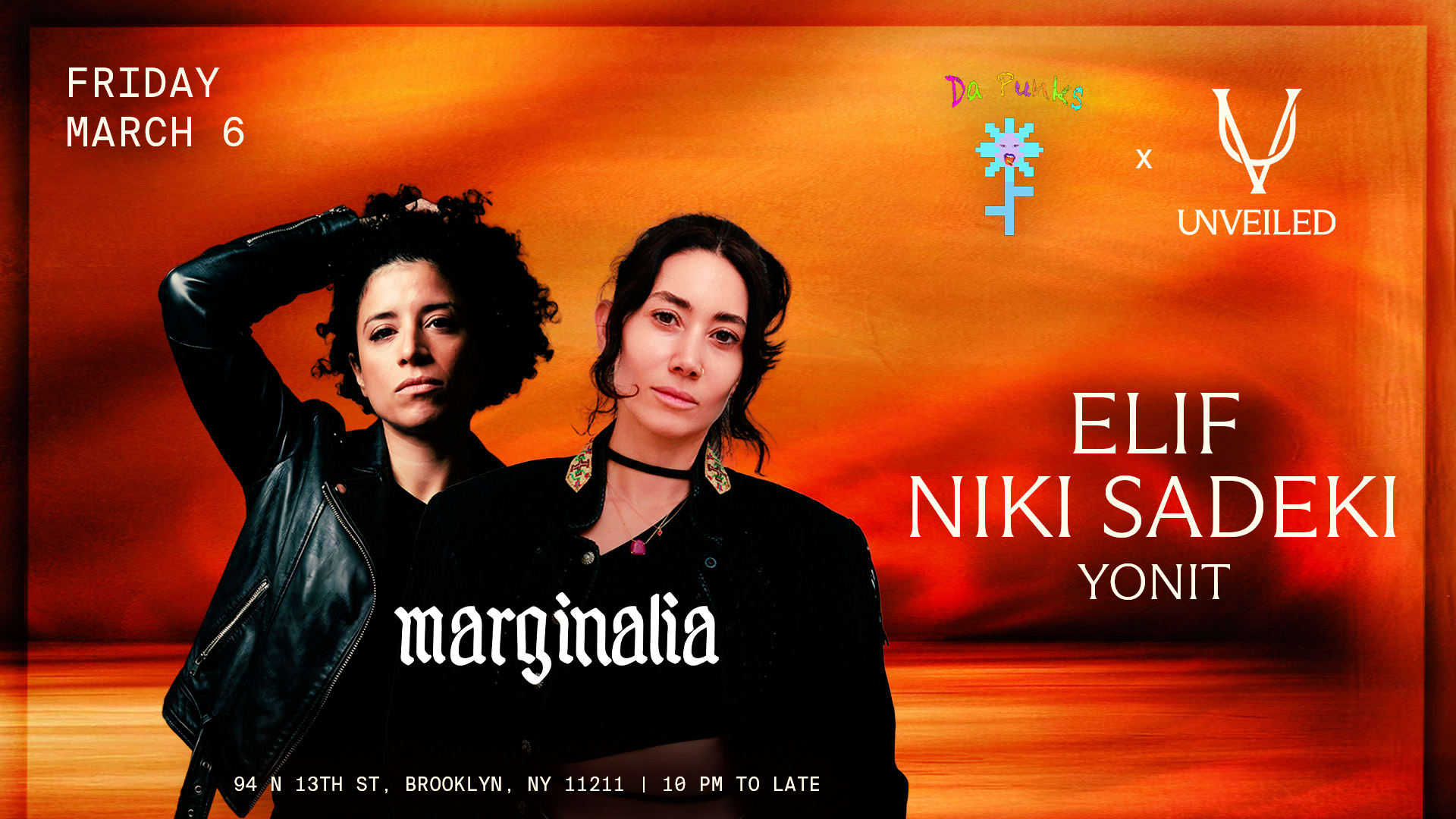 Elif & Niki Sadeki At Unveiled X Marginalia X Dapunks Cover