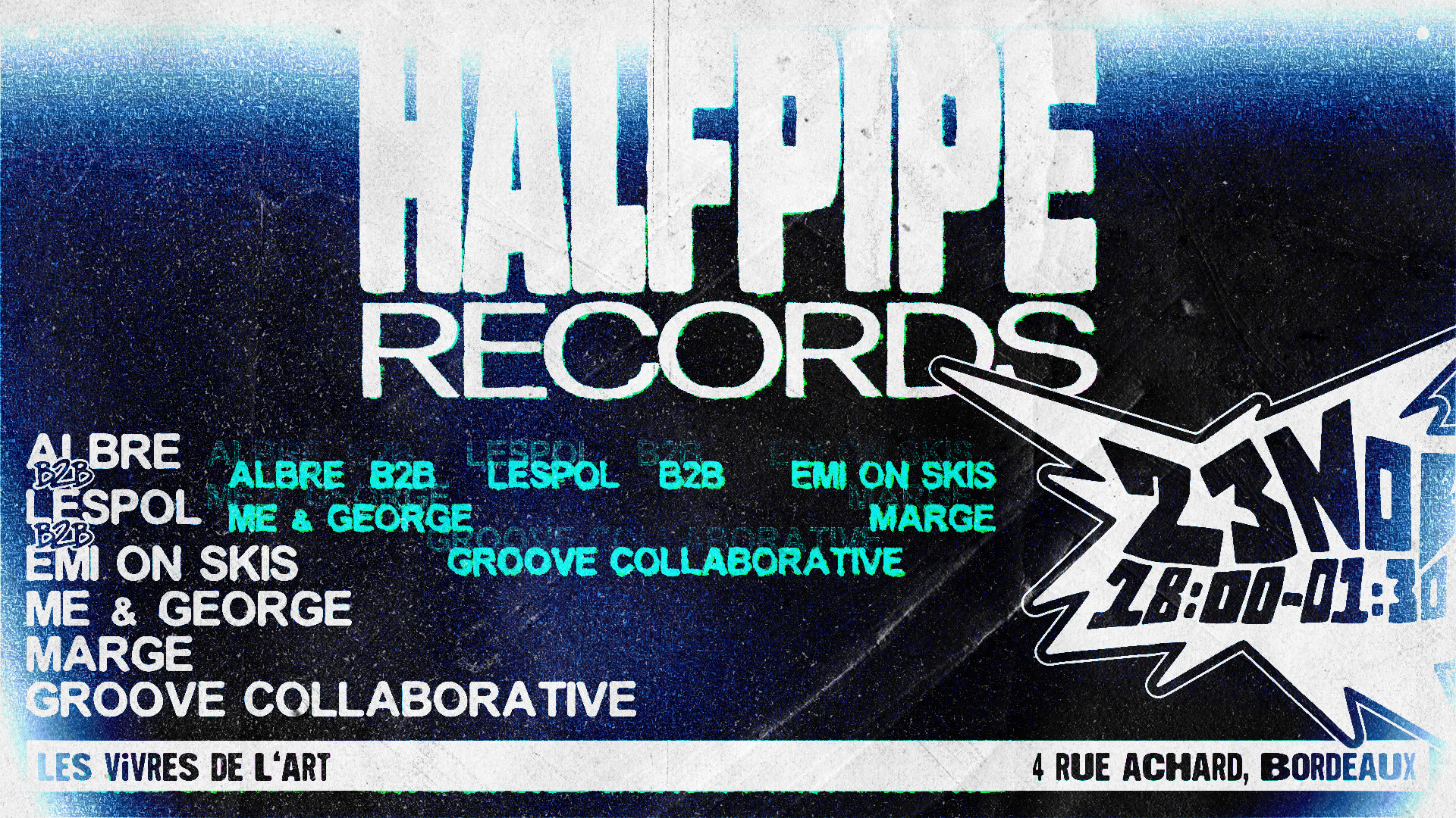 Halfpipe Records W/ Me & George, Marge, Groove Collaborative Cover