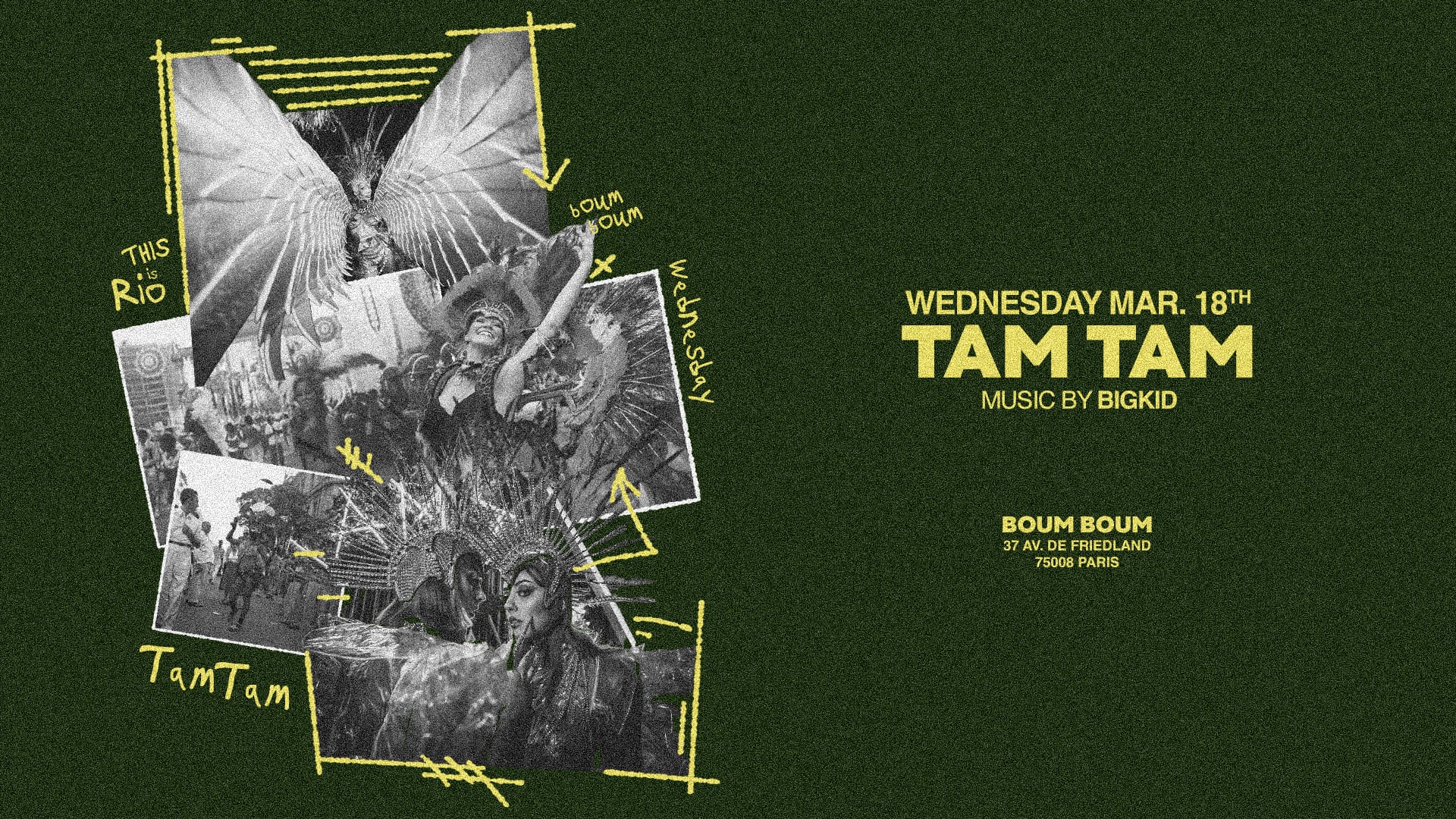 Mercredi 18 Mars Tam Tam Cover