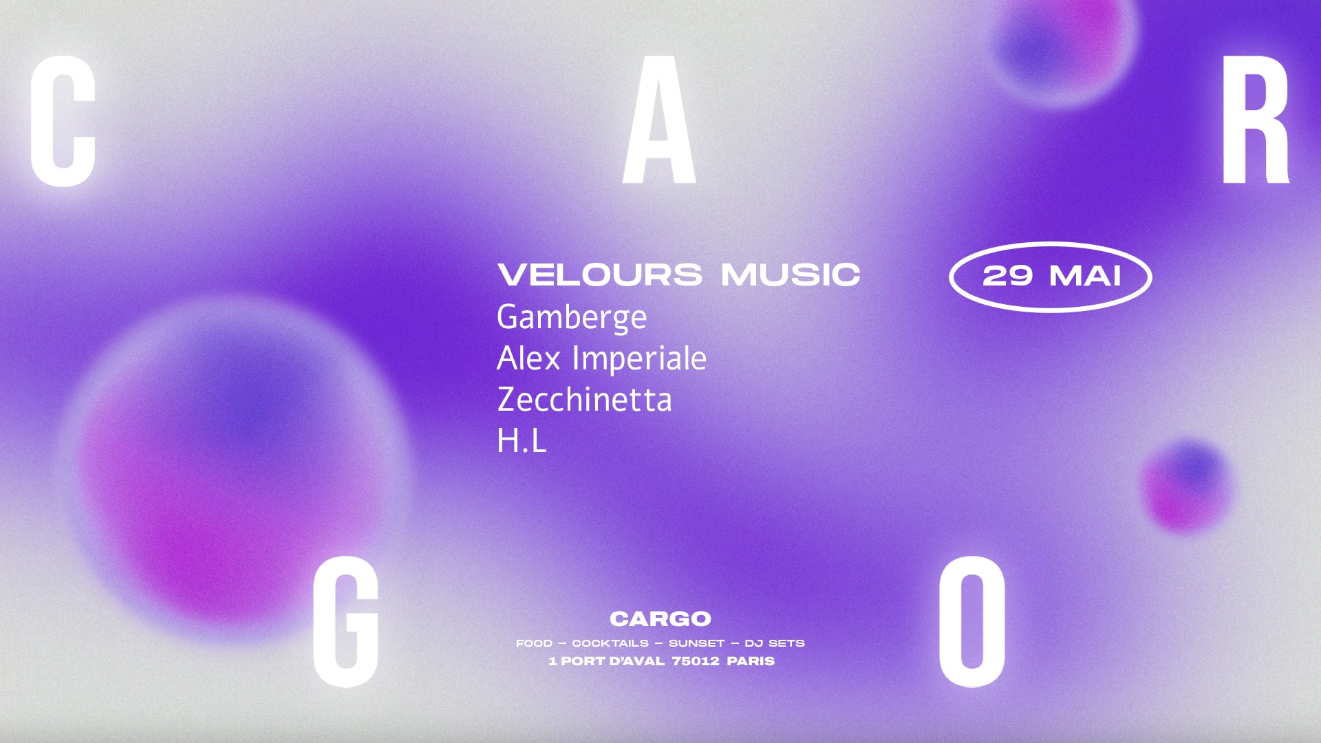 Cargo | Velours Music Cover