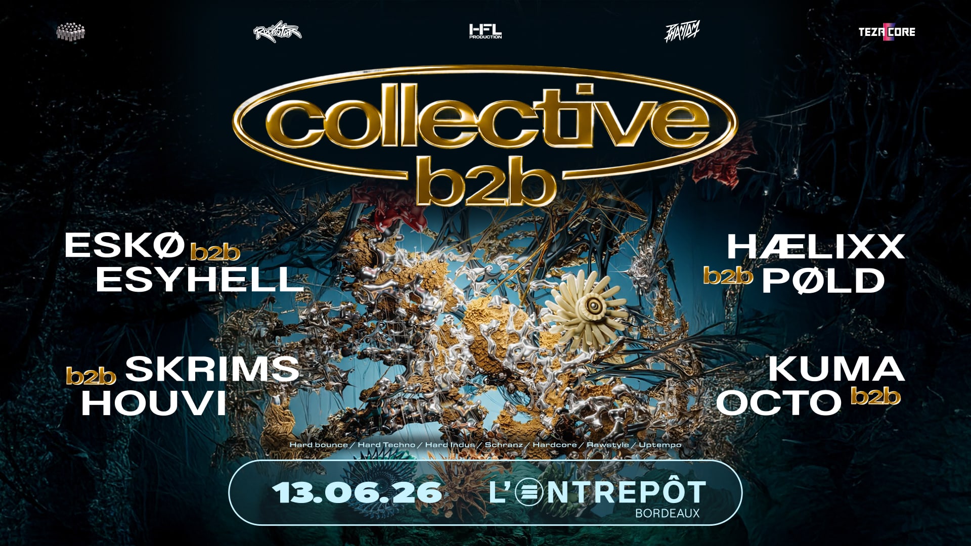 Collective B2b // Cluster - Rockstar - Phantom - Tezaccore Cover
