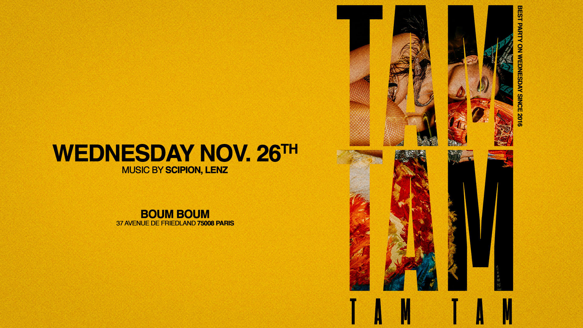 Mercredi 26 Novembre - Tam Tam Cover