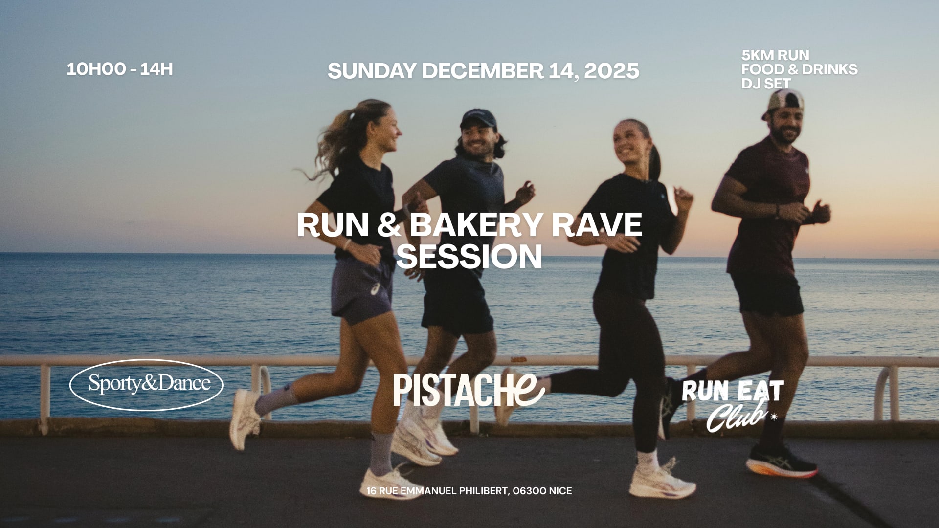 Sporty&Danse Bakery Rave X Run Eat Club Cover