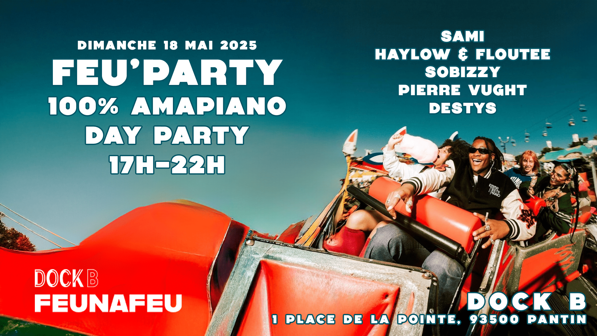 Feu'party : Sunday Day Party 100% Amapiano Cover