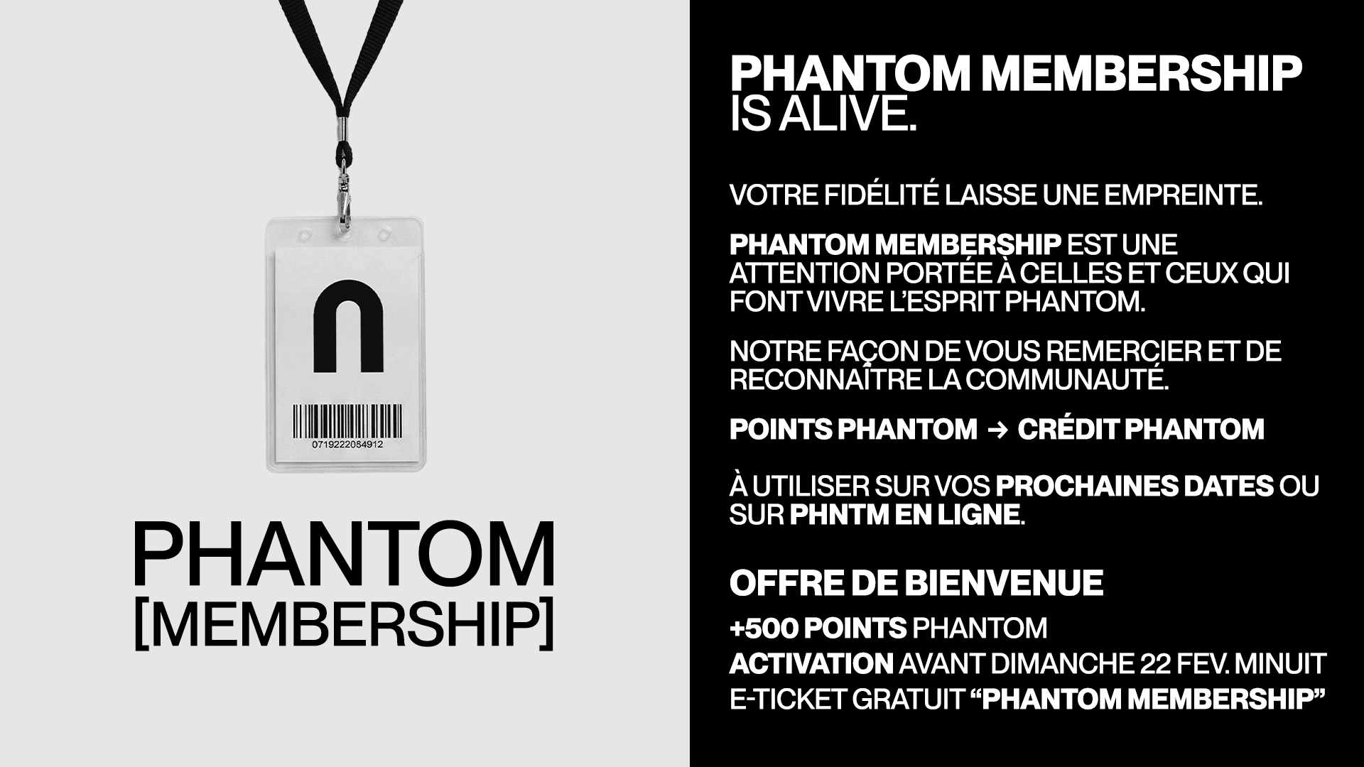 Phantom Membership Cover