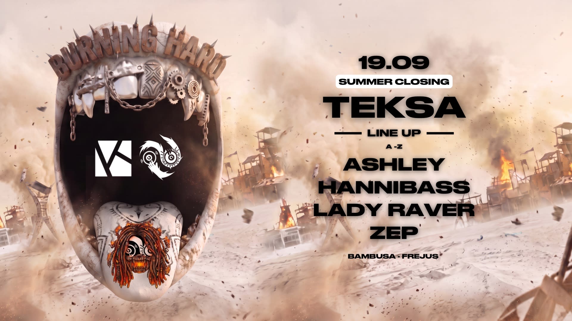 Burning Hard : Teksa, Hannibass - Summer Closing Cover