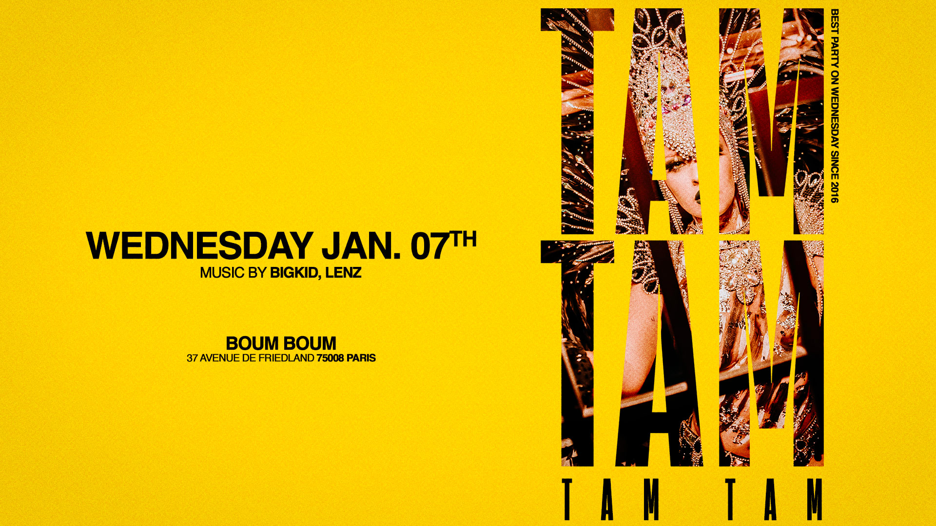 Mercredi 7 Janvier - Tam Tam - Boum Boum Cover