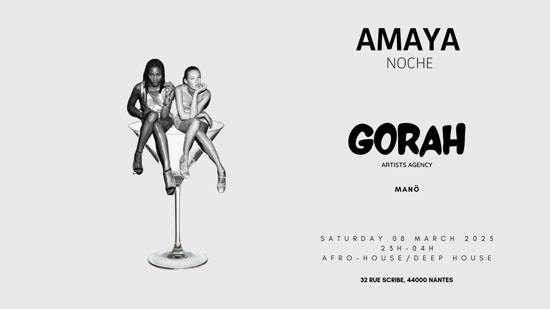 Amaya Noche - Gorah Agency W/ Manö Cover