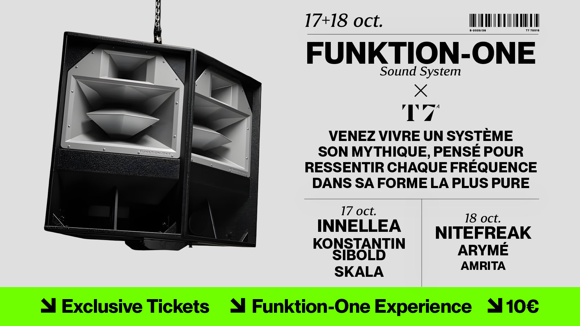 Découvrez Le Funktion-One, Nouveau Sound System Du T7 Cover