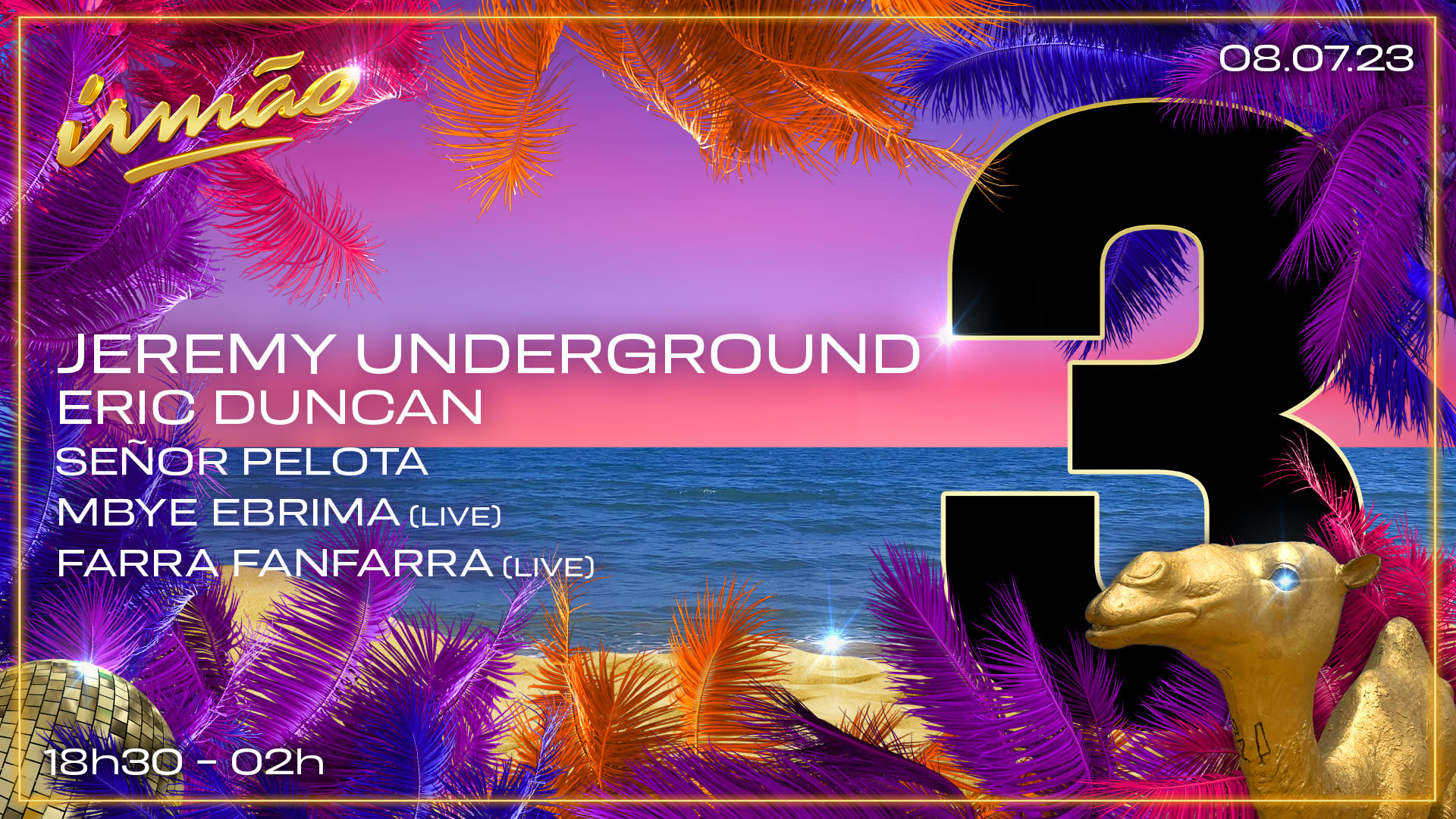 Praia Irmão 3 Year Birthday Party Cover