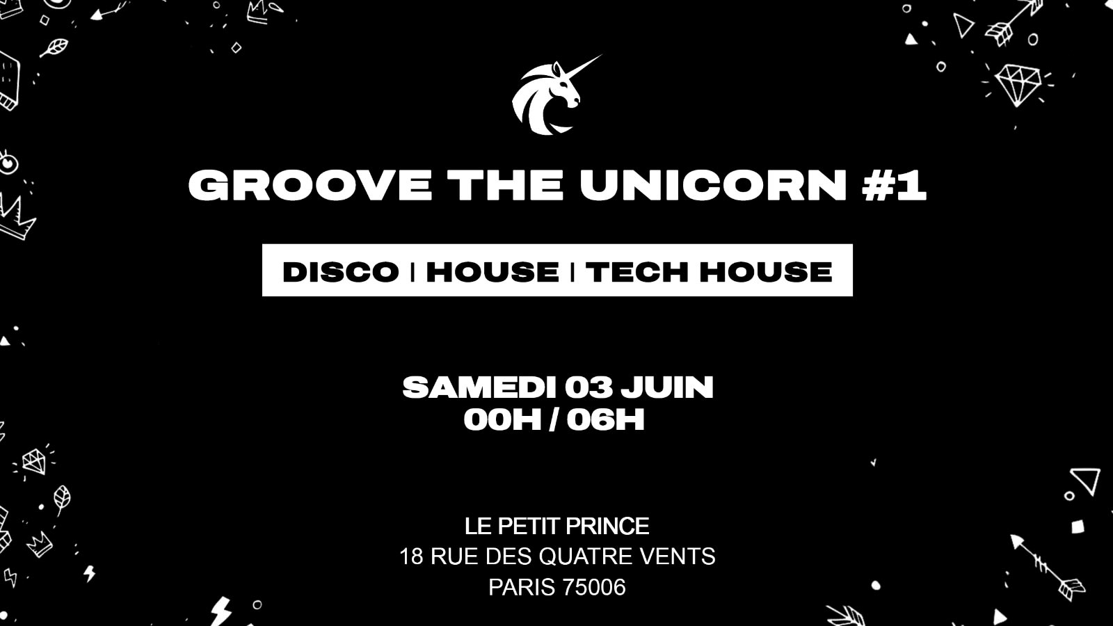 Groove The Unicorn #001 - Le Petit Prince X Unicorn Records Cover