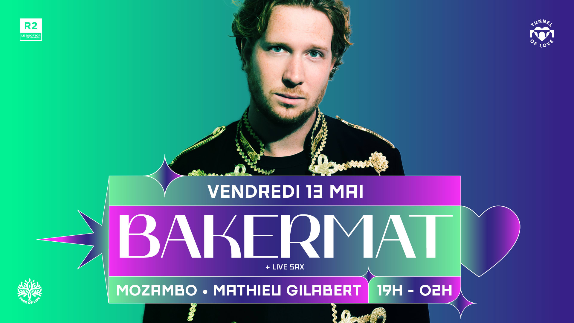 R2 Rooftop X Tunnel Of Love Opening Party ! : Bakermat, Mozambo Cover