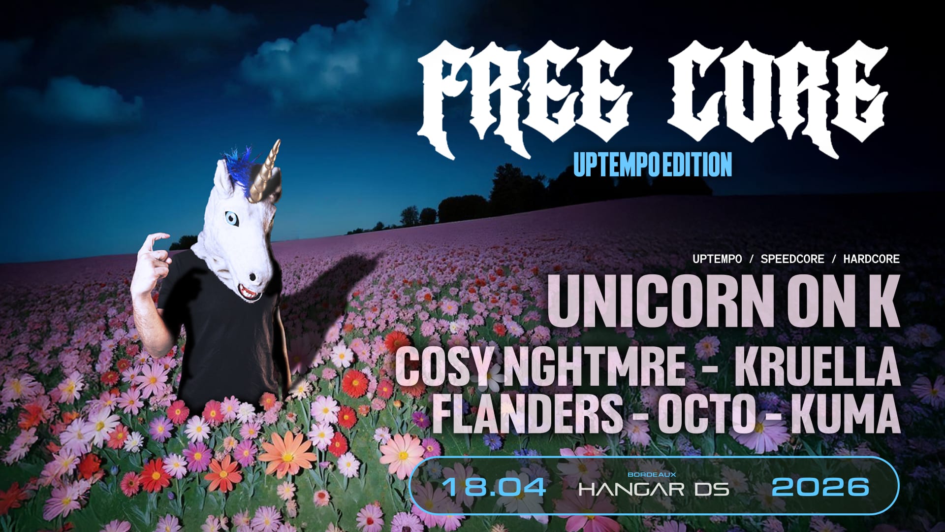 Freecore : Uptempo Edition // Unicorn On K - Cosy Nghtmre Cover