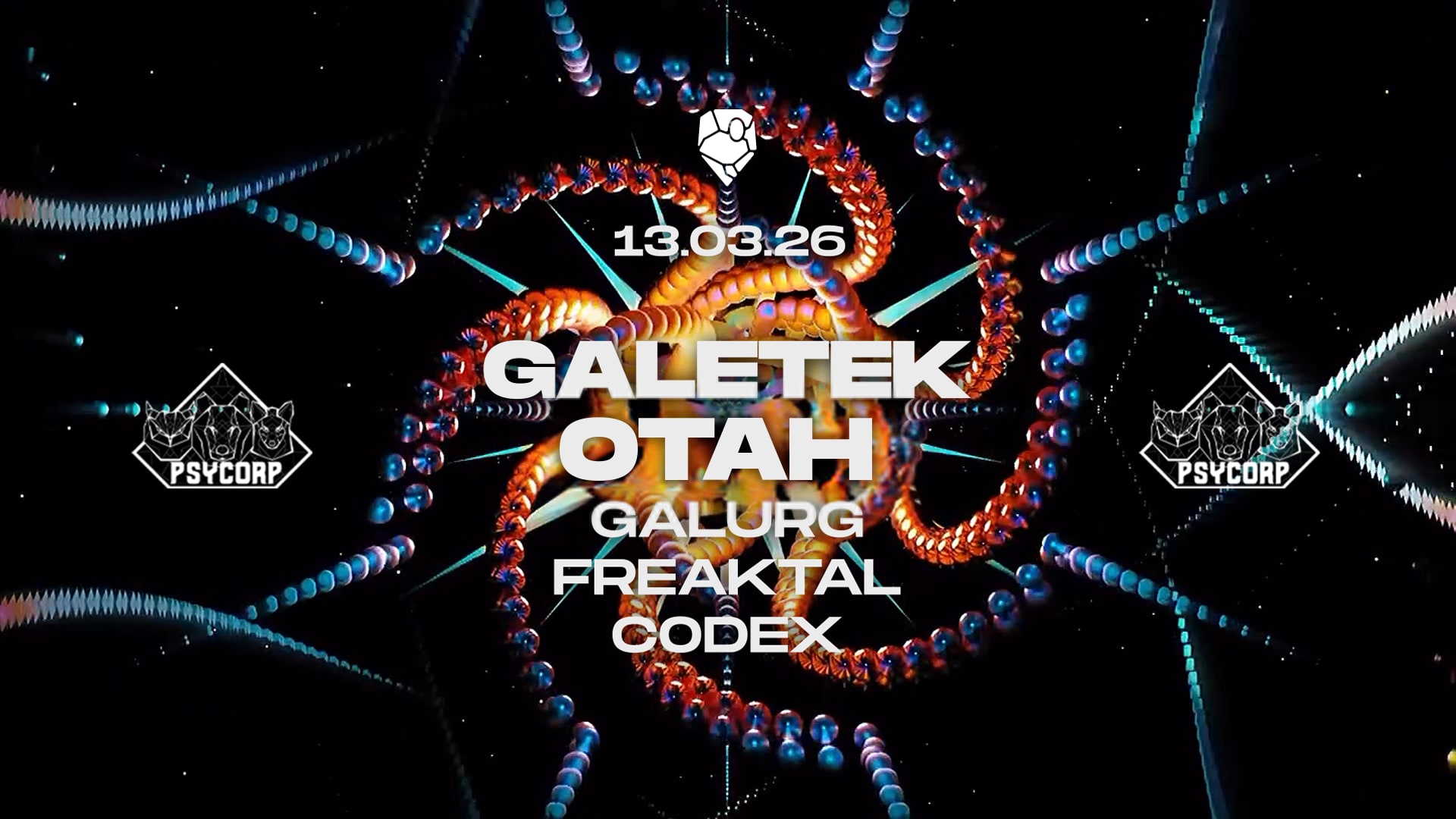 Psycorp Invite : Galetek, Otah, Galurg, Freaktal, Codex Cover