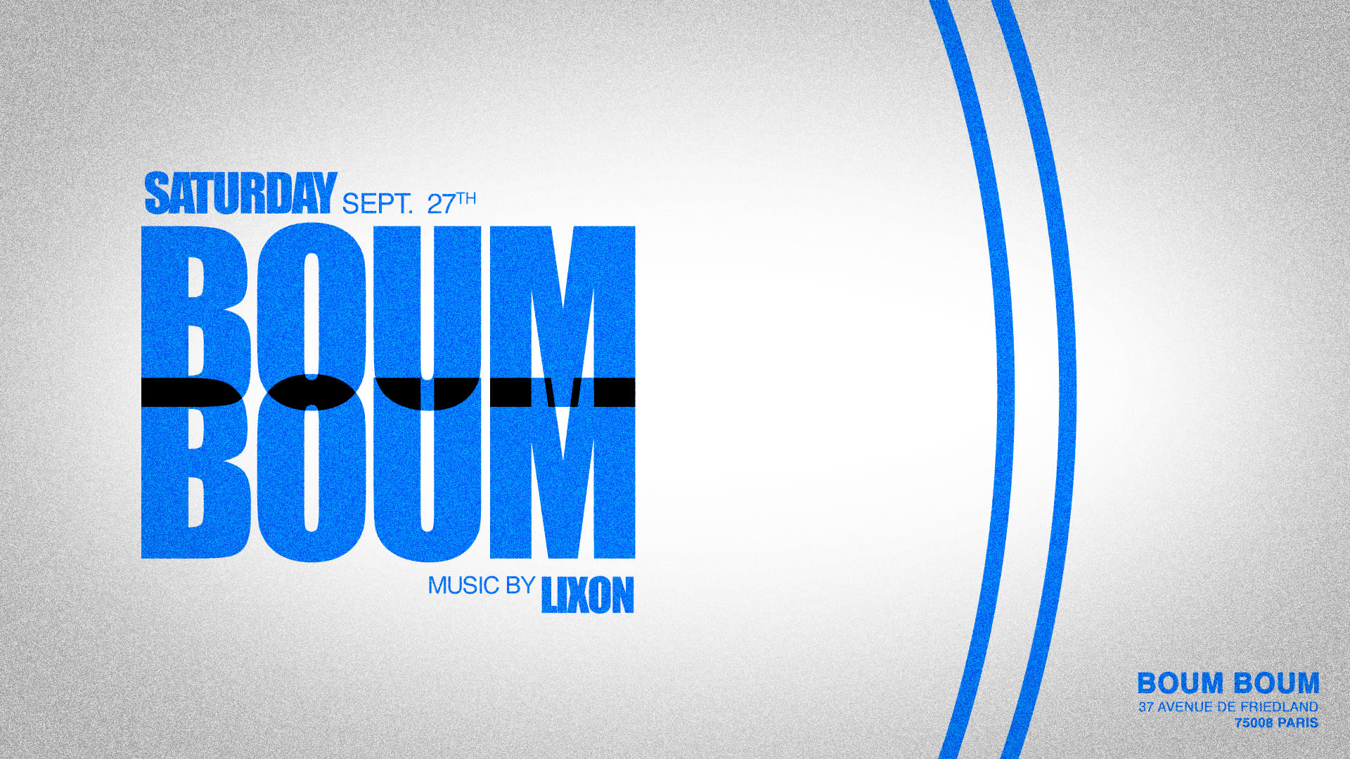 Samedi 27 Septembre - Boum Boum Cover