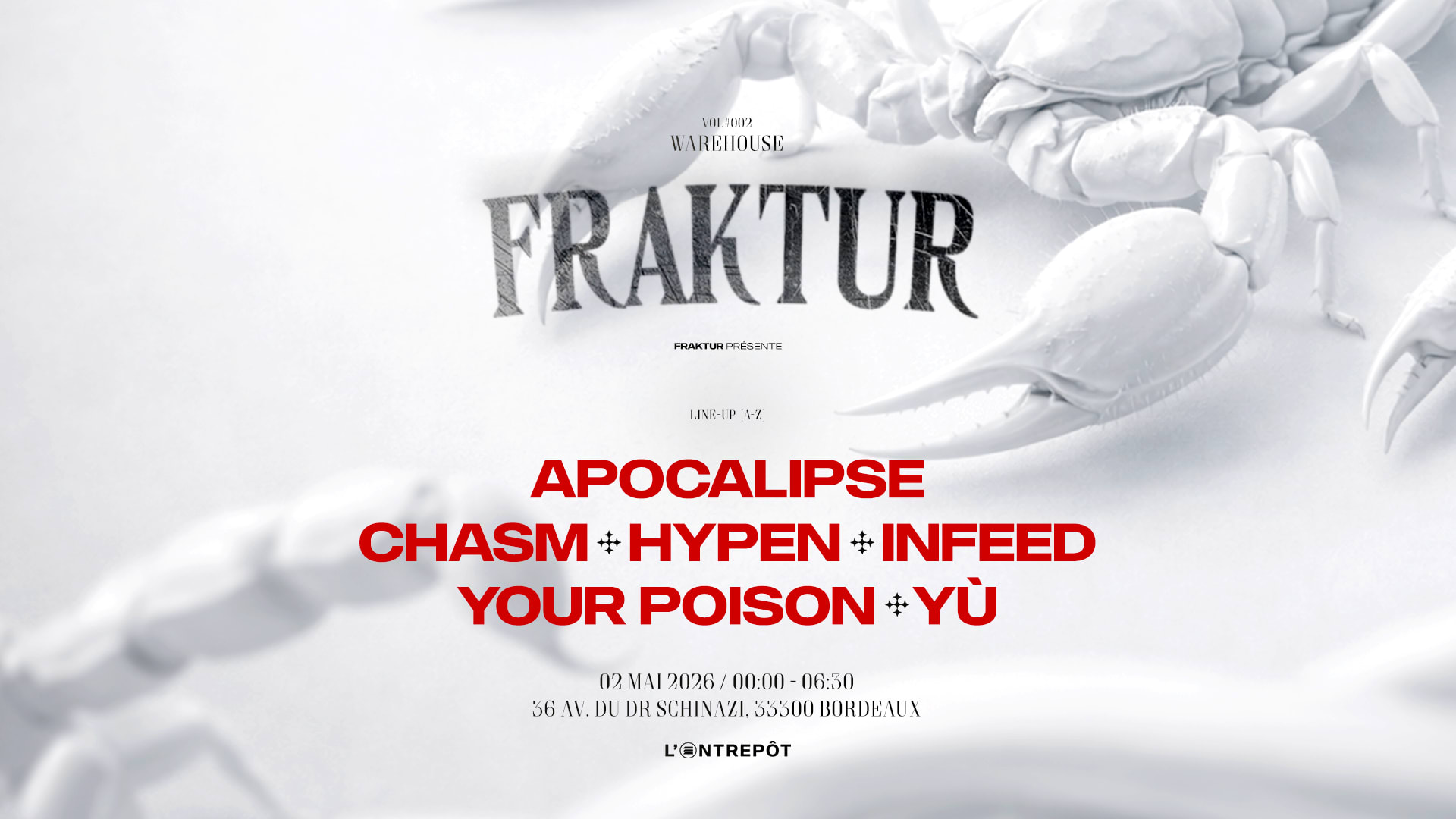 Fraktur W/ Infeed / Chasm / Apocalipse (...) Cover