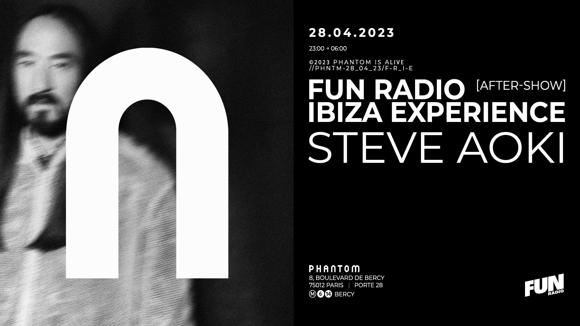 Phantom : Steve Aoki (Aftershow Fun Radio Ibiza Experience) Cover