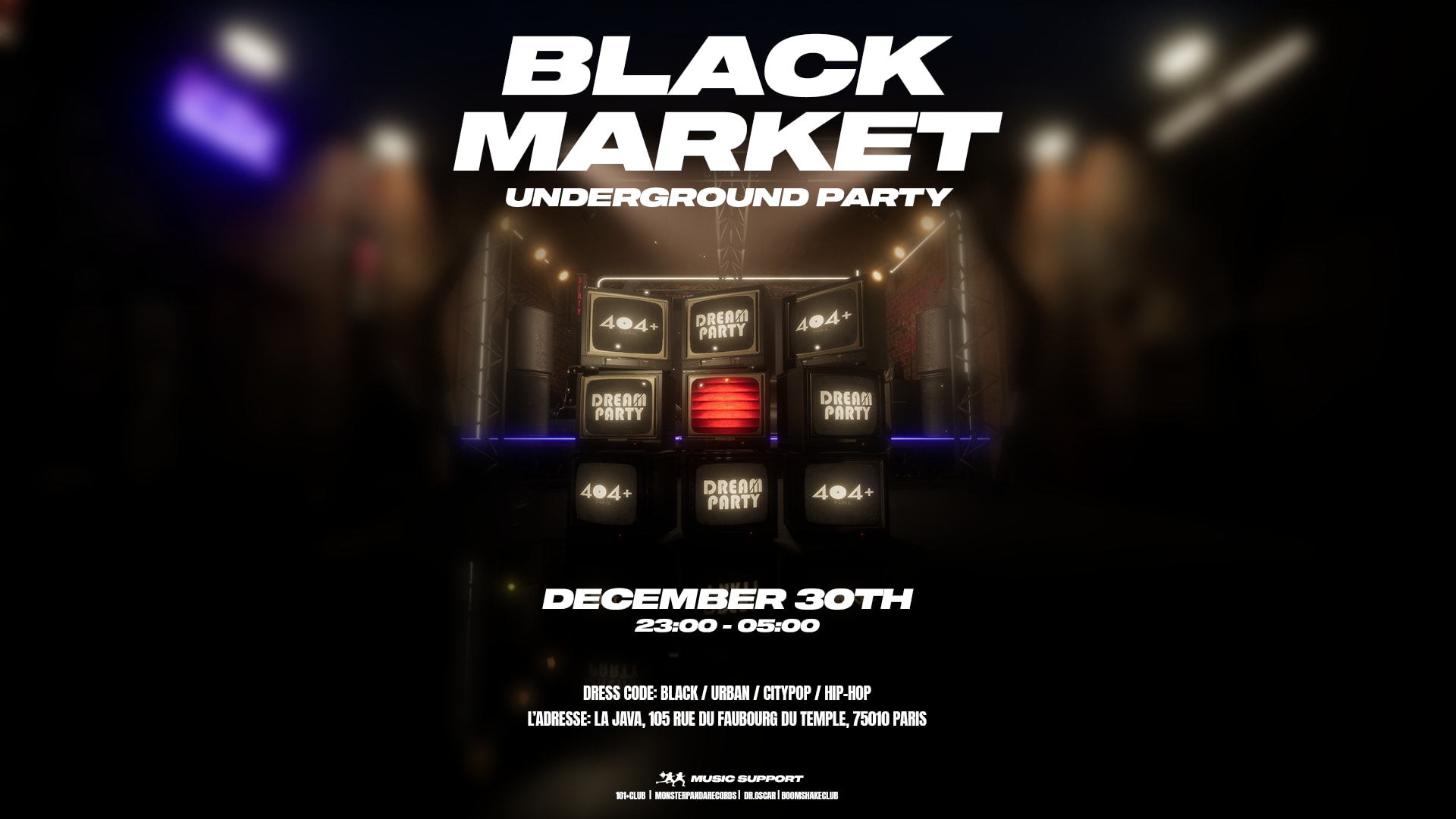 Black Market Underground Party Cover