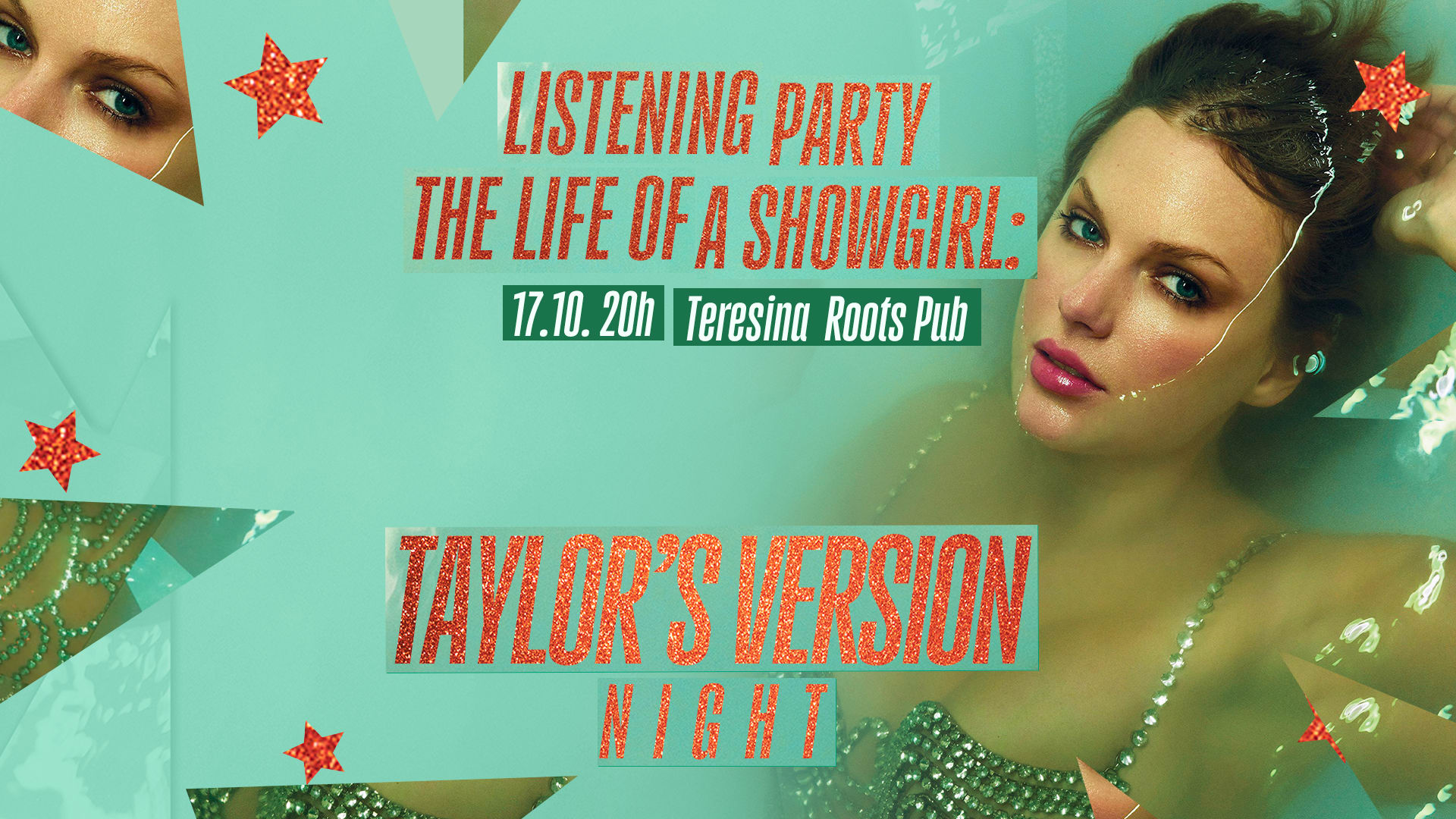 Taylor's Version Night: The Life Of A Showgirl Em Teresina Cover