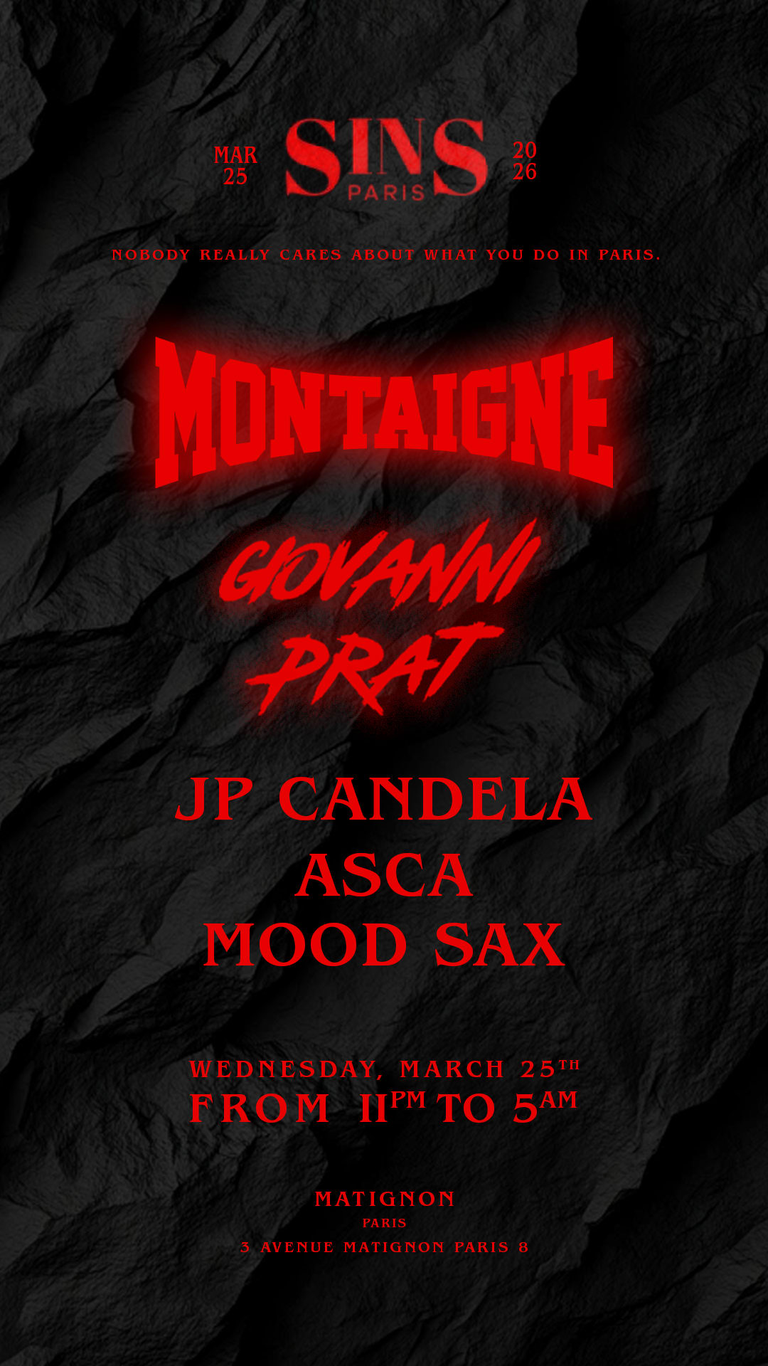 Sins Paris Off Matignon Cover