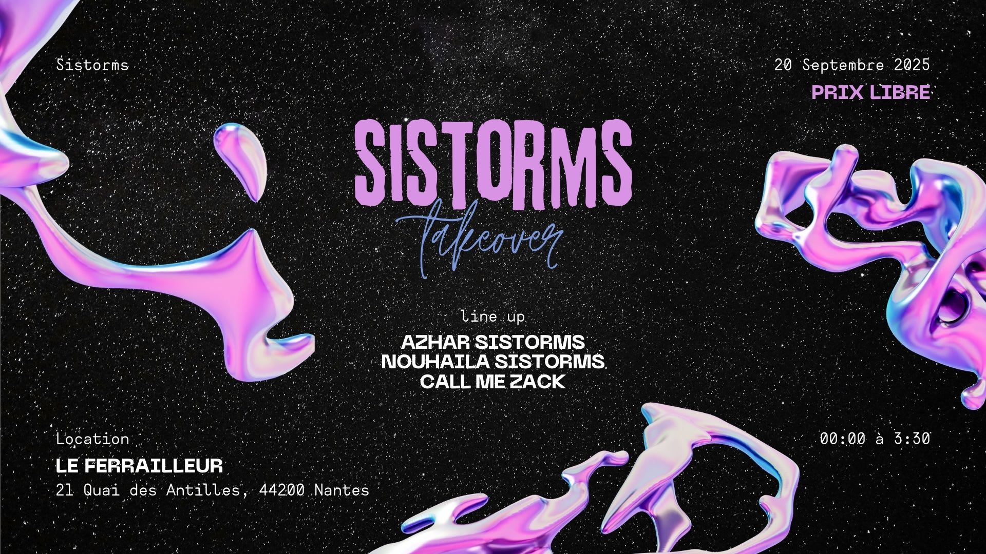 Sistorms Takeover - Prix Libre Cover