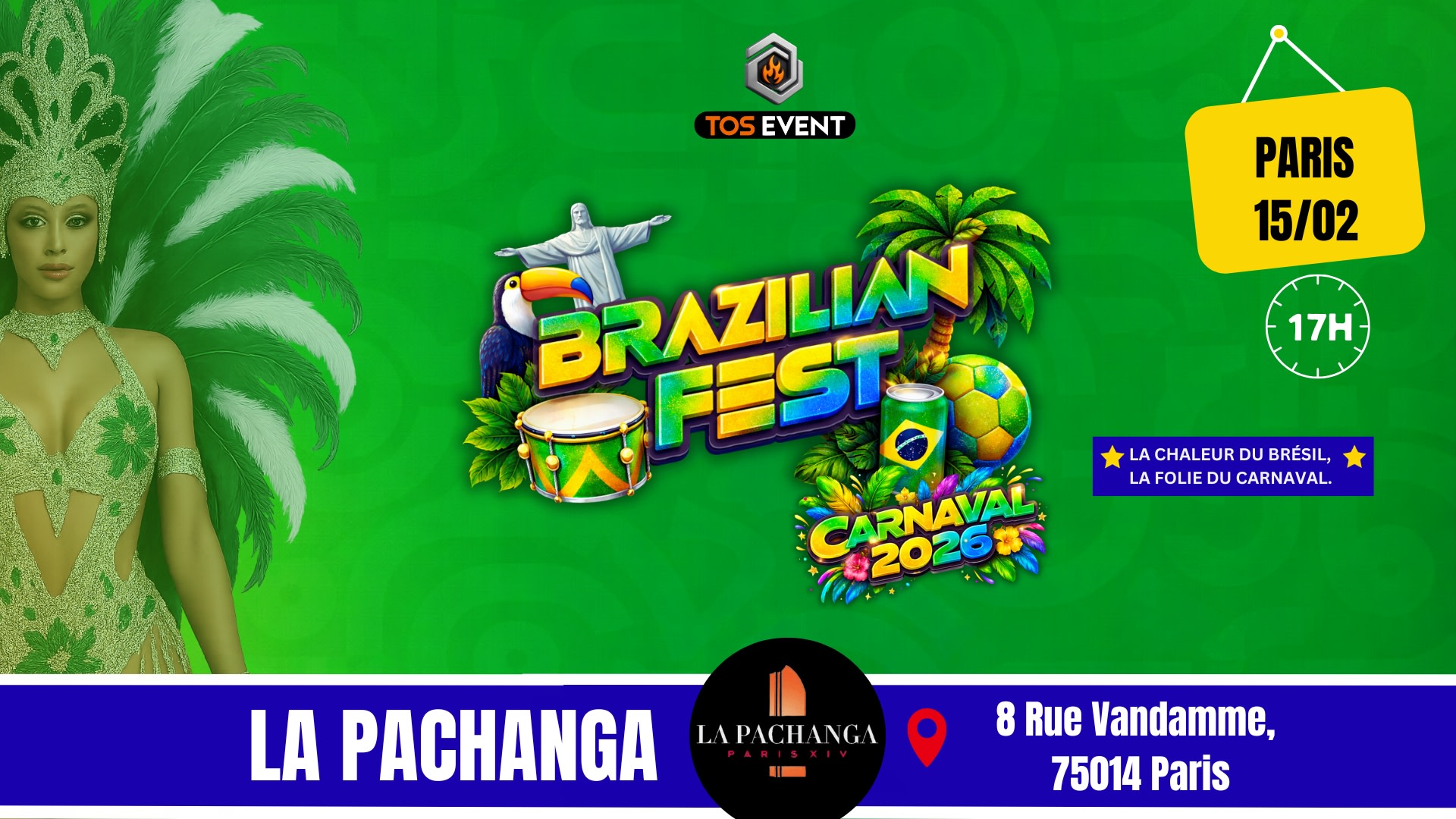 Brazilian Fest Carnaval 2026 ( Paris ) Cover