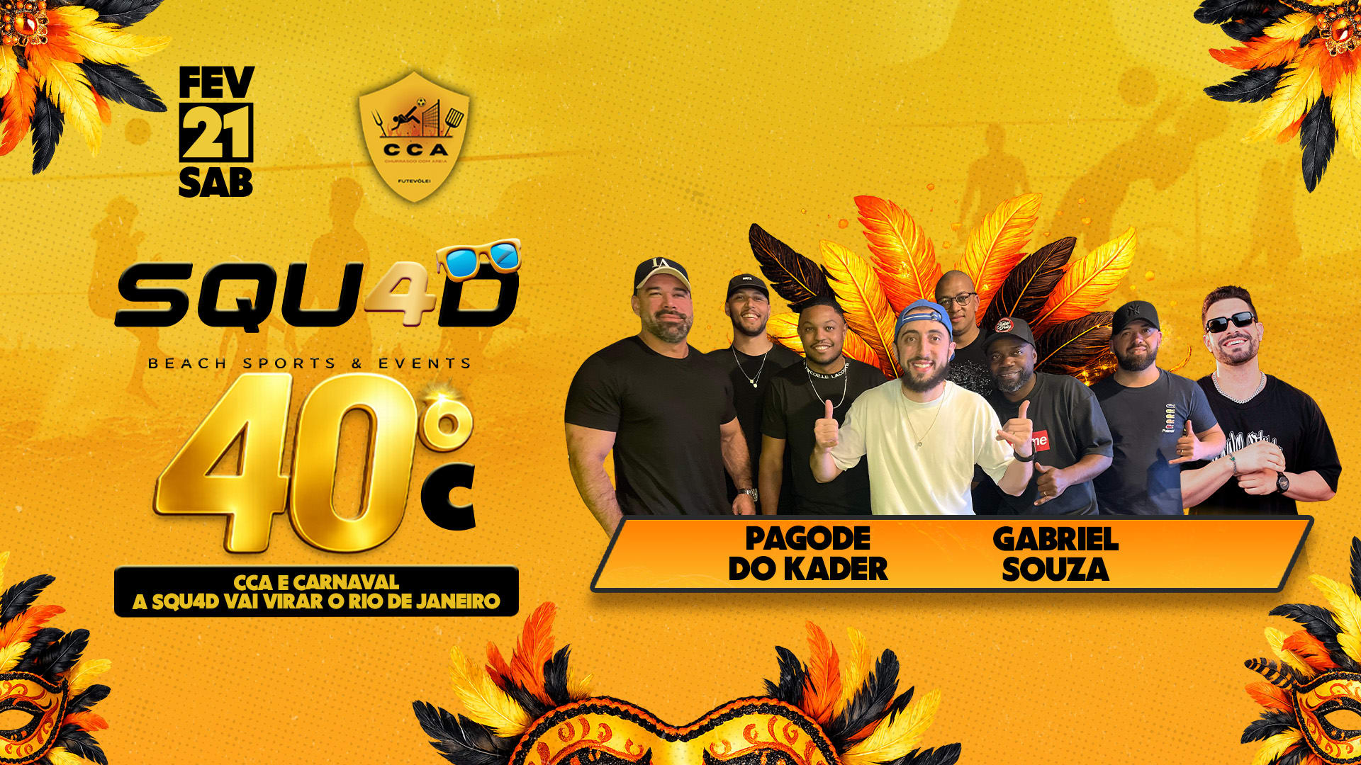 Squ4d 40 Graus - Cca De Carnaval Cover