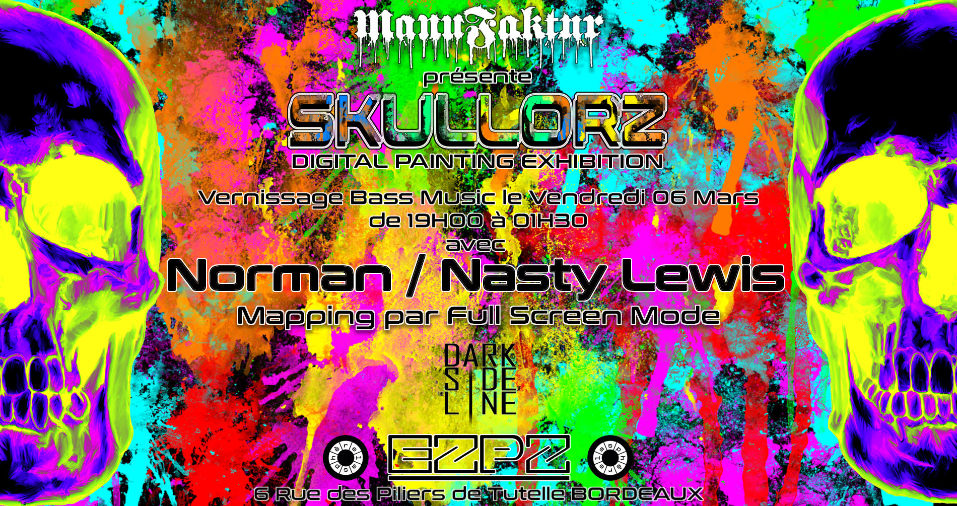 Manu Faktur Présente: Skullorz // Nasty Lewis X Norman Cover