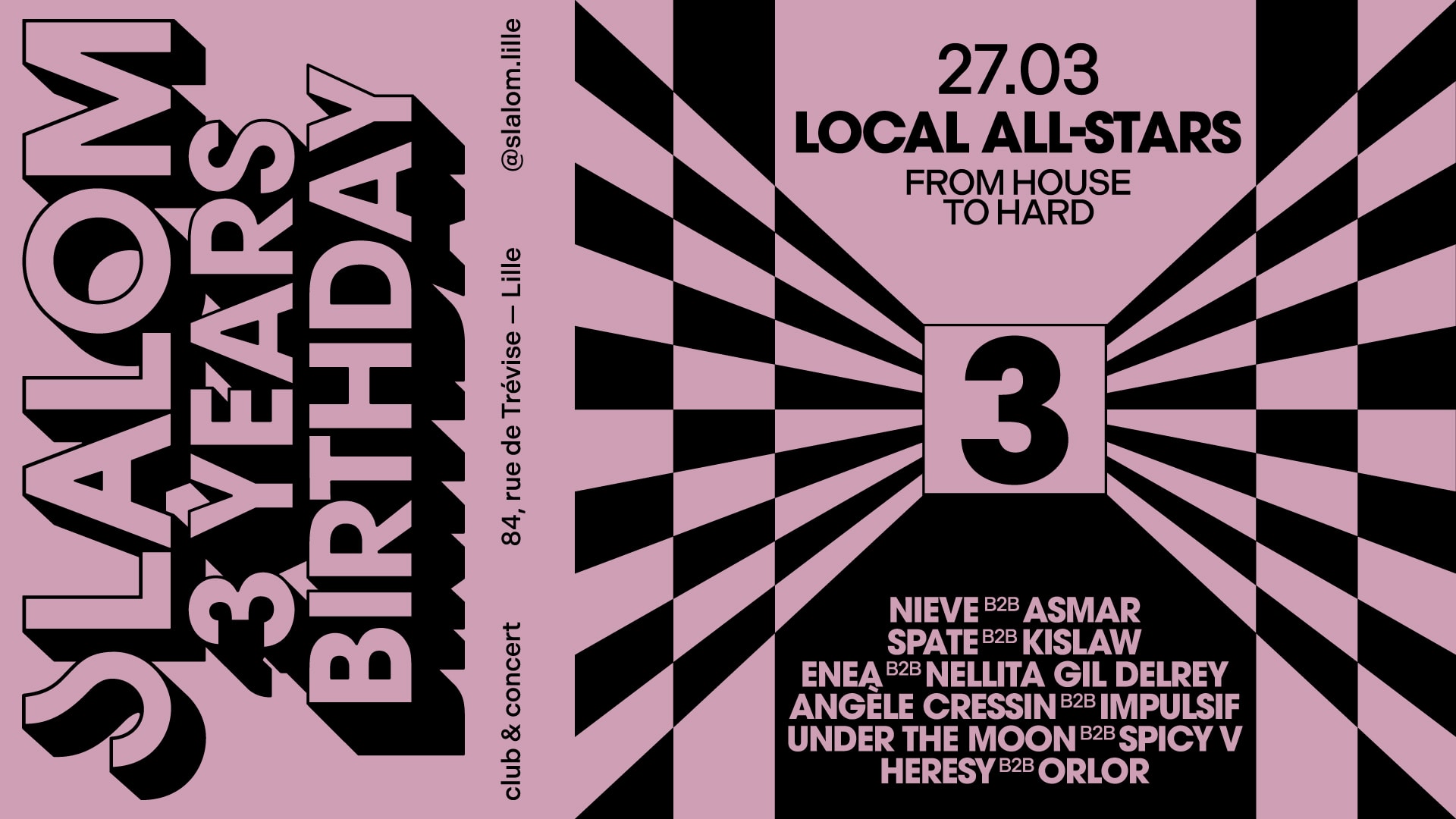 Slalom : 3 Years Bday - Local All Stars (House To Hard) Cover