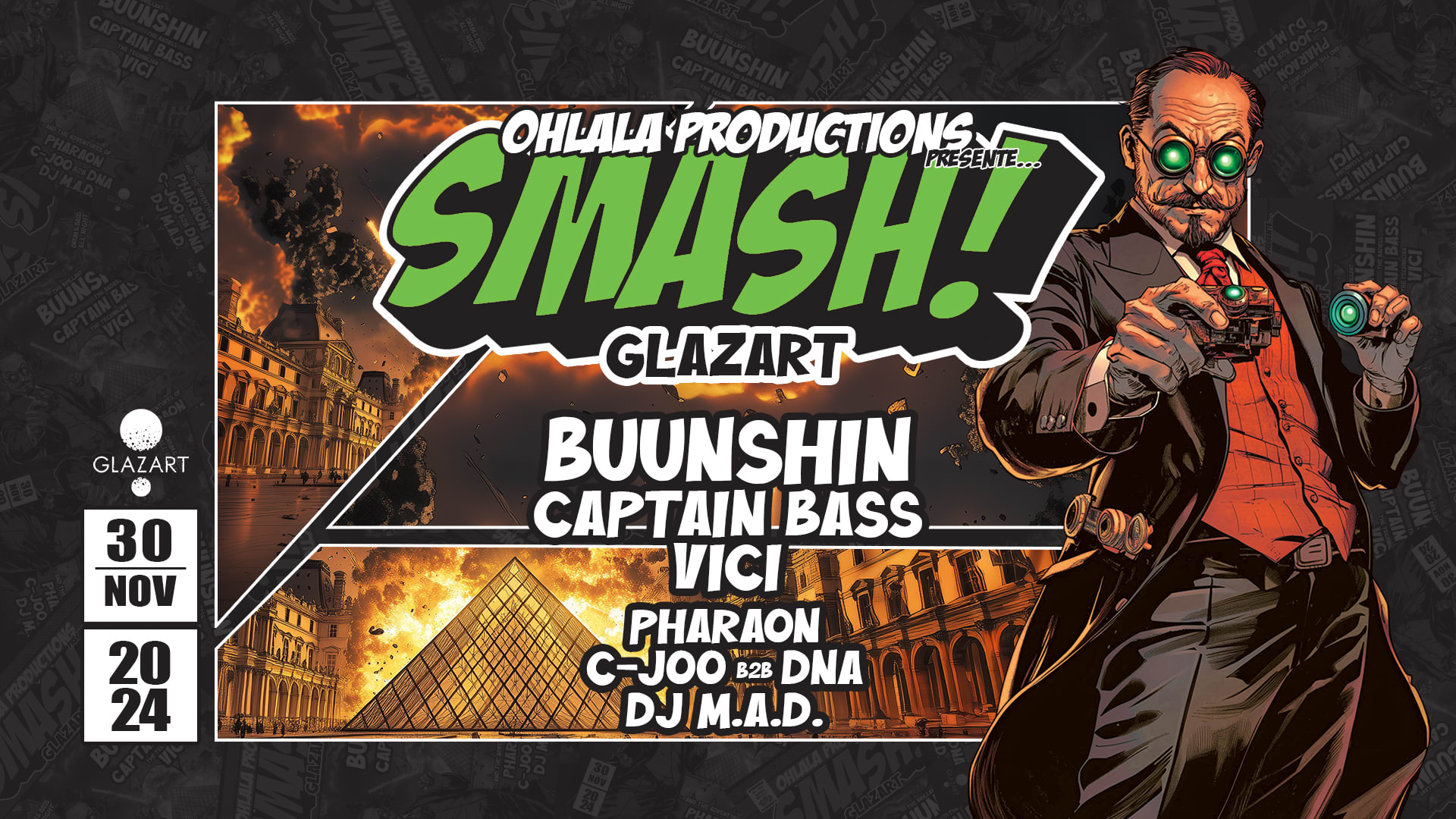 Smash : Buunshin, Captain Bass, Vici, Pharaon & More Cover
