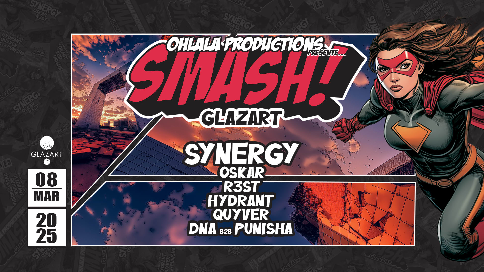 Smash #9 : Synergy - Oskar - R3st - Hydrant - Quyver & More Cover