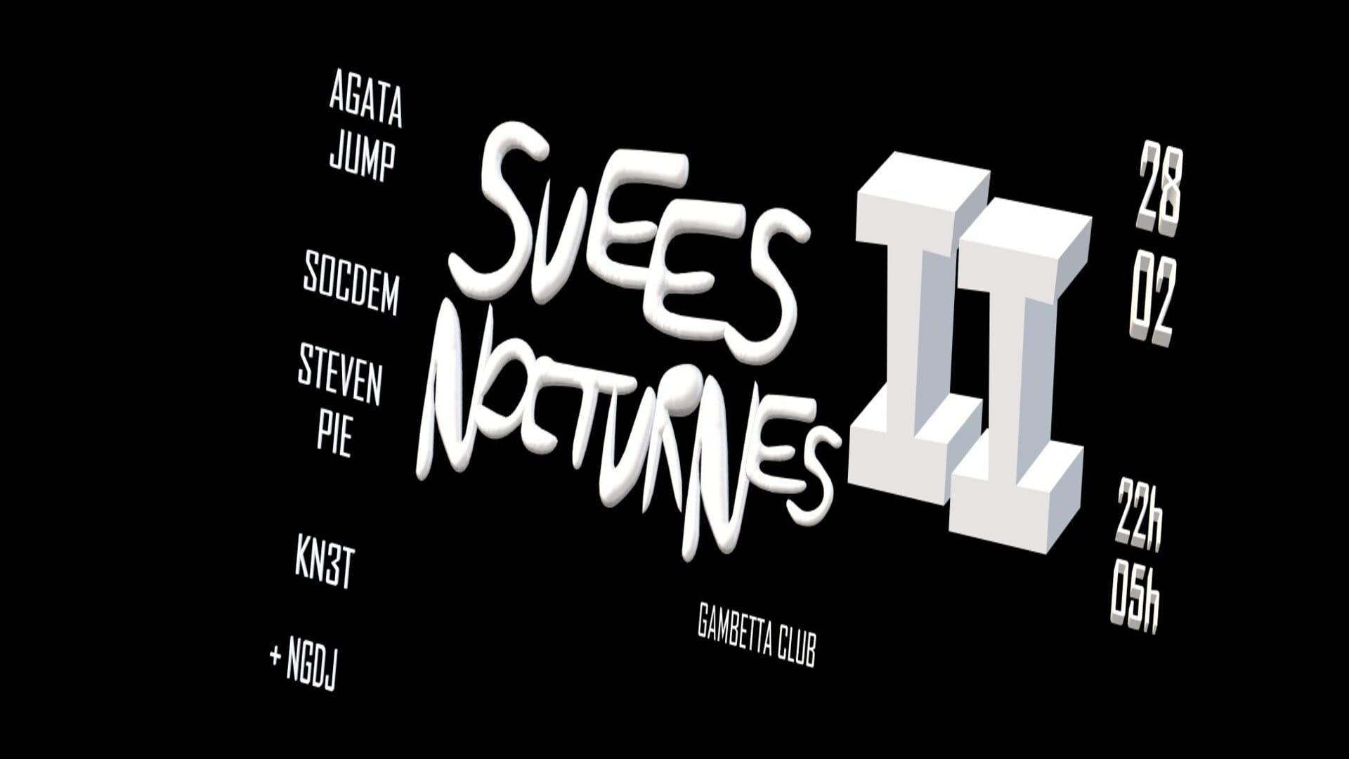 Suées Nocturnes II X Gambetta Club Cover