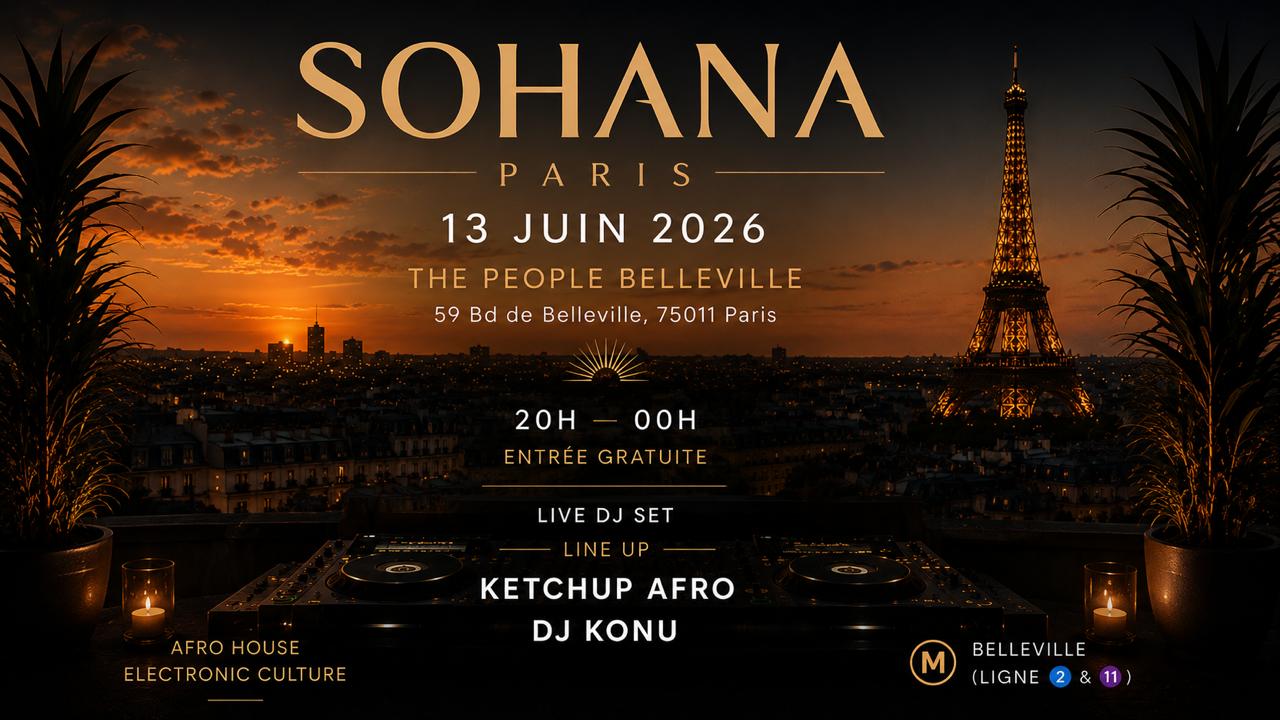 Sohana Paris Invite Dj Ketchup Afro Et Dj Konu Cover