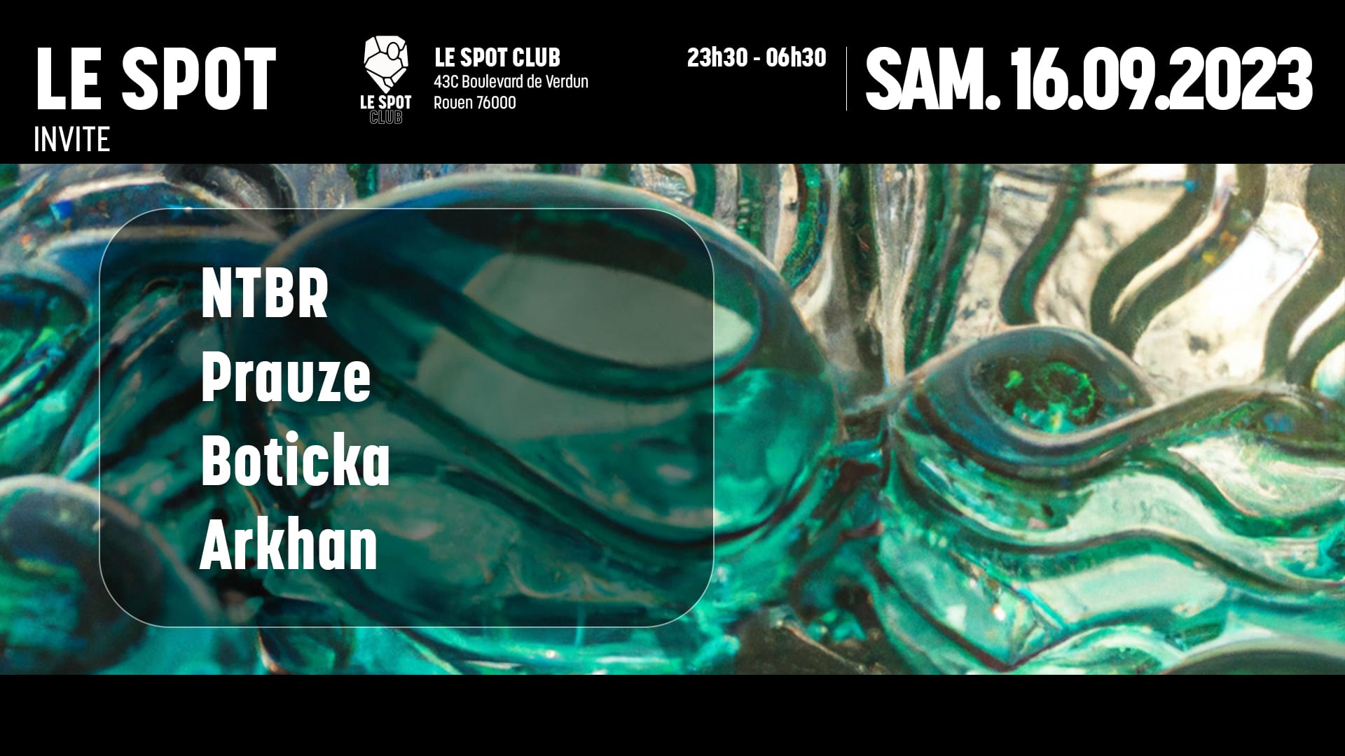 Le Spot Invite: Ntbr / Prauze / Boticka / Arkhan Cover