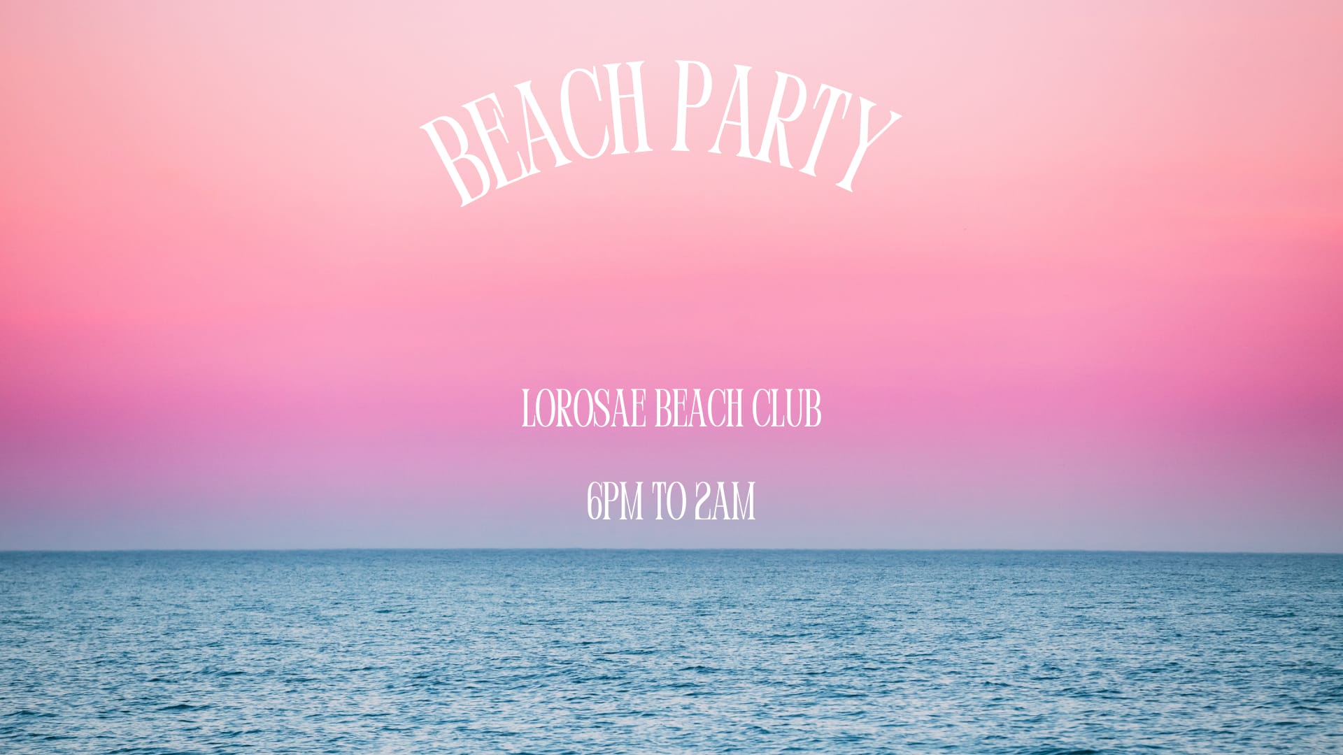 Beach Party 20/09 Cover