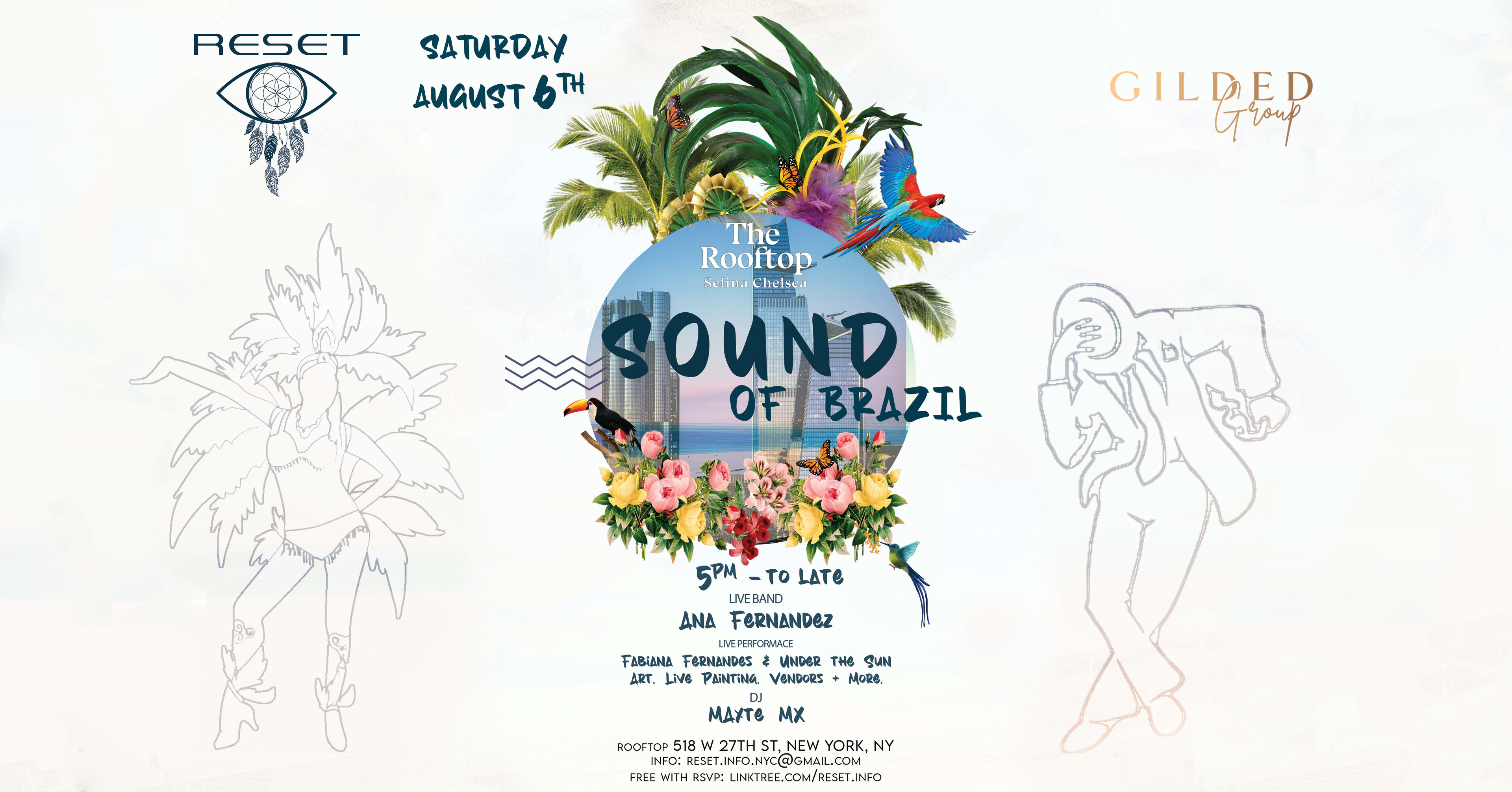 Copy Of 《•Reset•》 | Sound Of Brazil & Art | The Rooftop Selina Chelsea -Nyc Cover