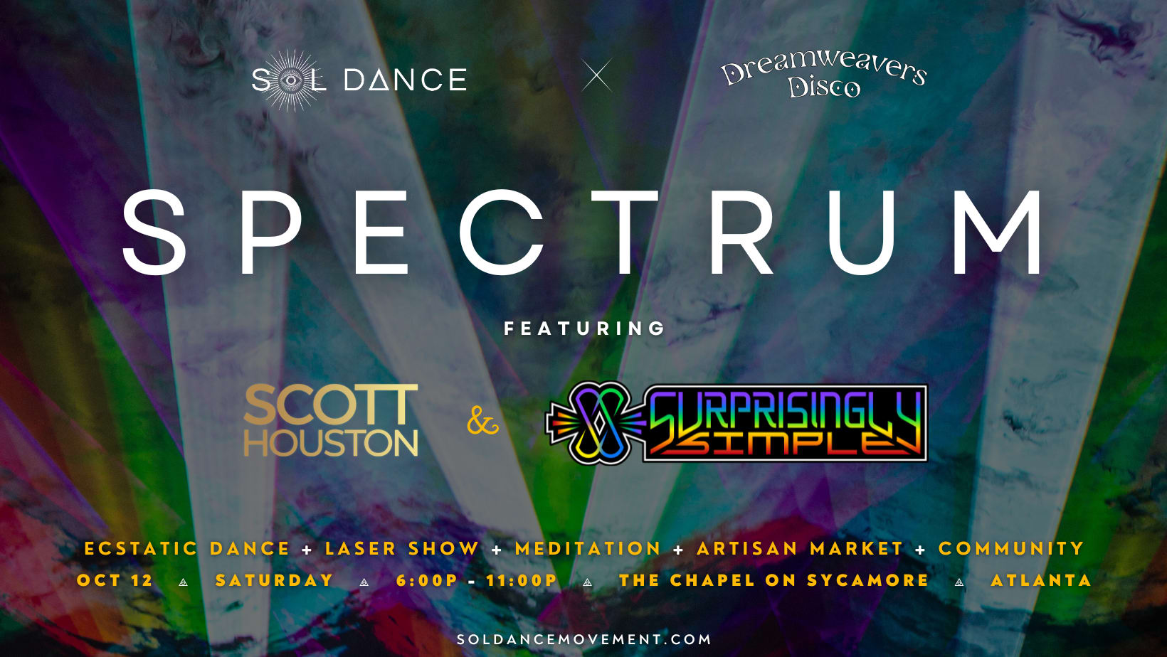 Spectrum: Ecstatic Dance & Laser Show At Sycamore Chapel Atl Cover