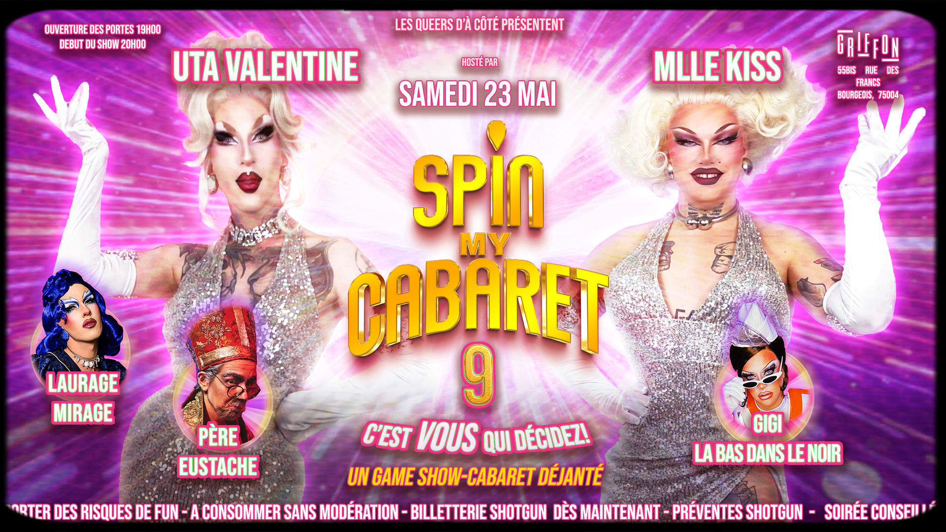 Spin My Cabaret 9 - 23/05 Cover