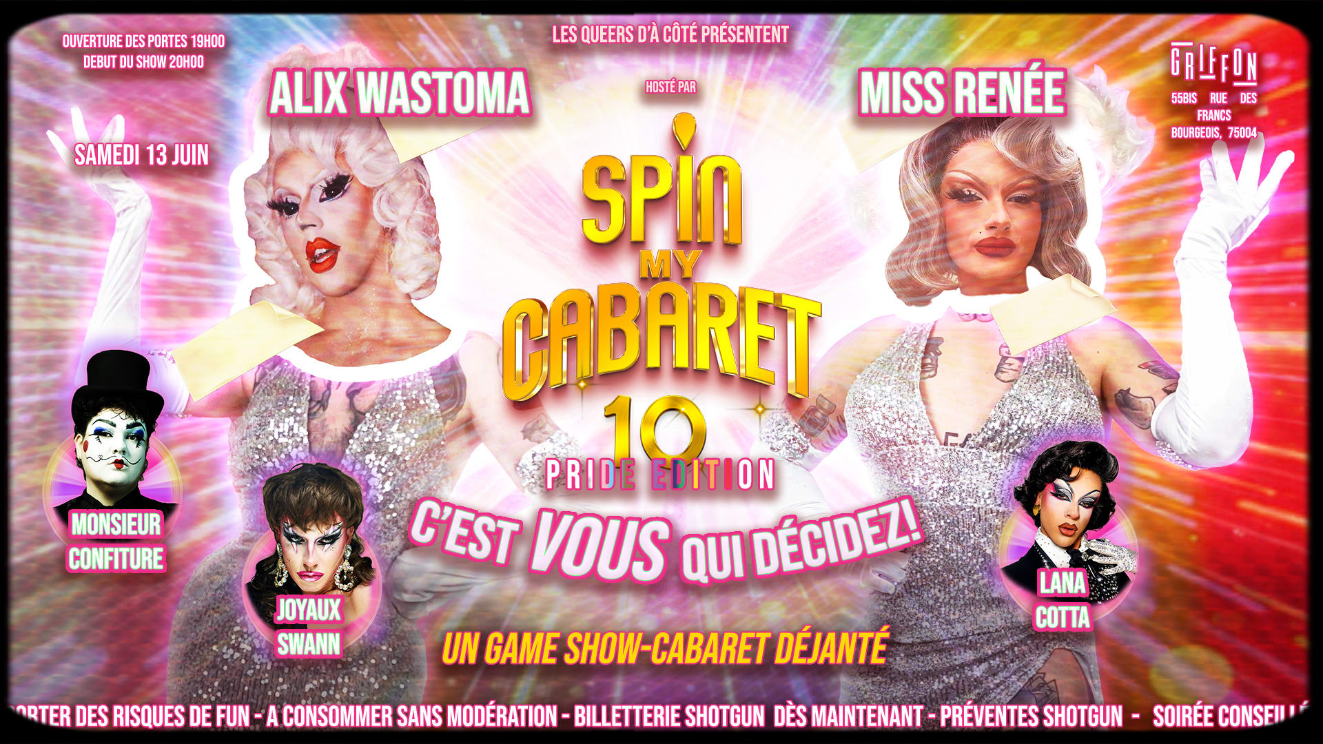 Spin My Cabaret 10 - 13/06 Cover