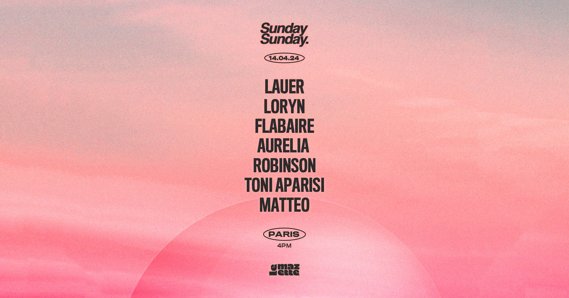Sunday Sunday W/ Lauer, Flabaire, Loryn & More Cover