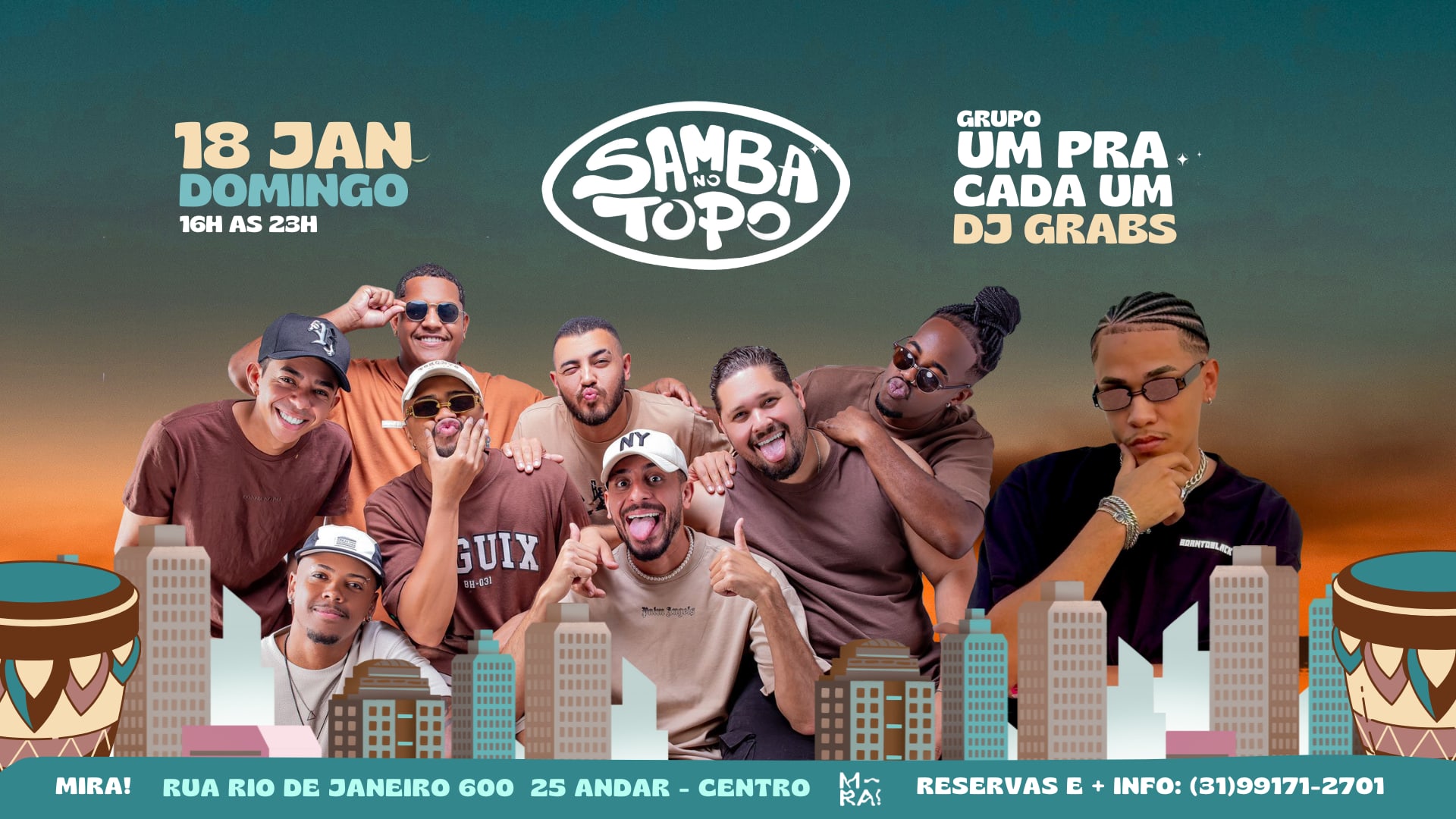 Samba No Topo - Um Pra Cara Um & Dj Grabs Cover