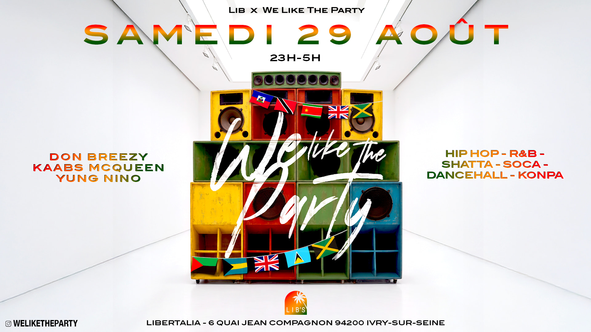 We Like The Party • Samedi 29 Août • Notting Hill Vibe Cover