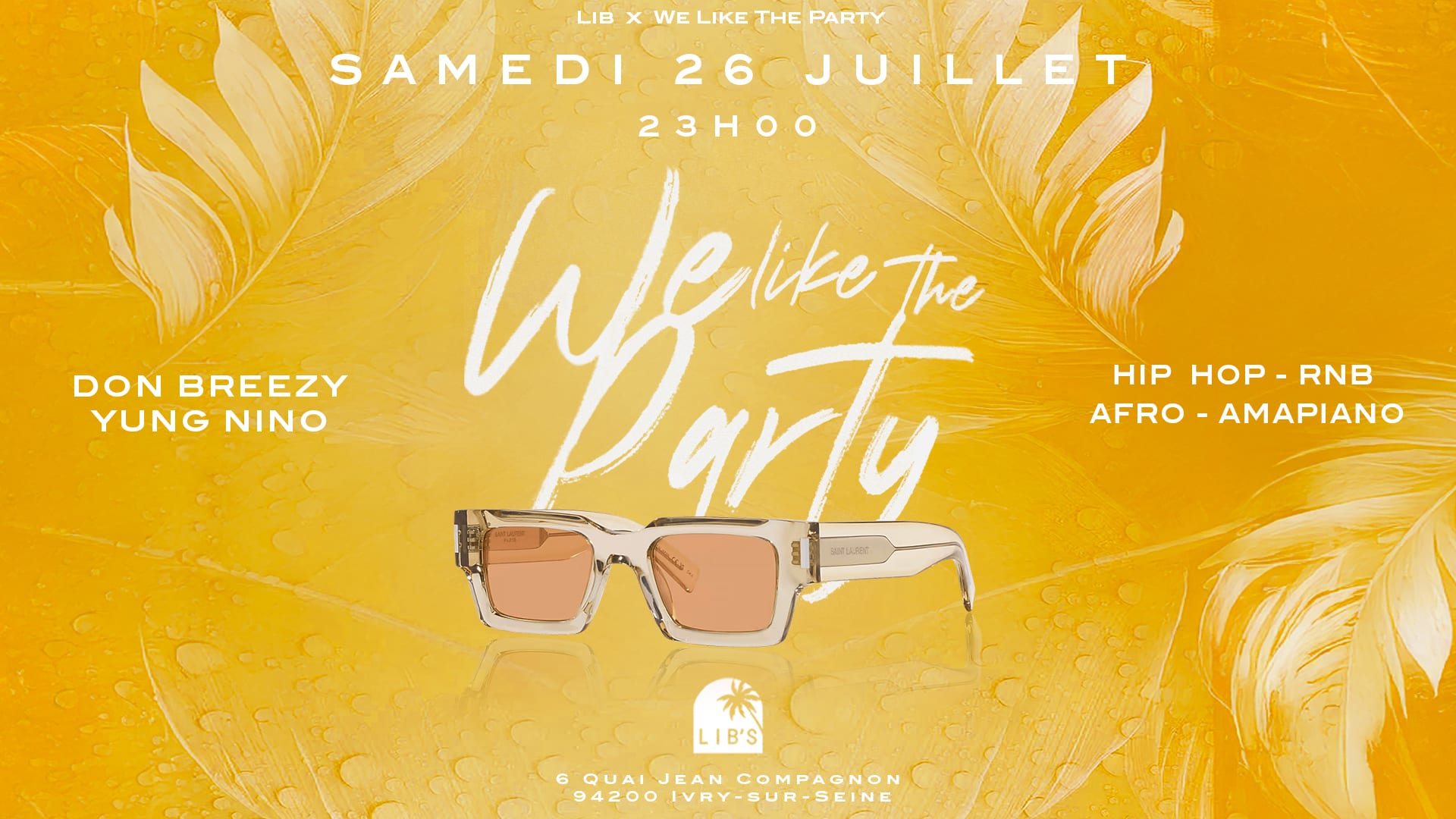 We Like The Party - Samedi 26 Juillet Cover