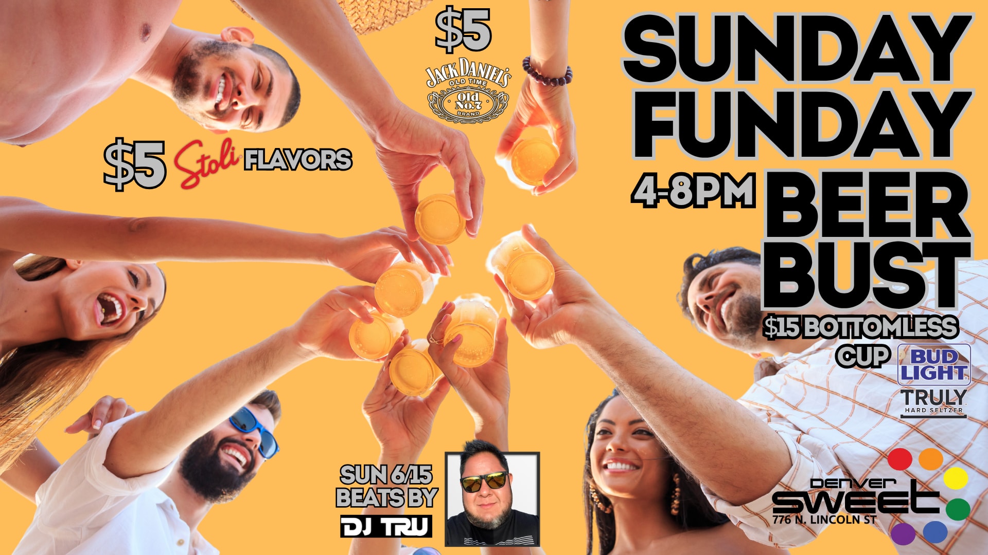 Sunday Funday Beerbust (W/ Dj Tru) No Cover 6/15 Cover
