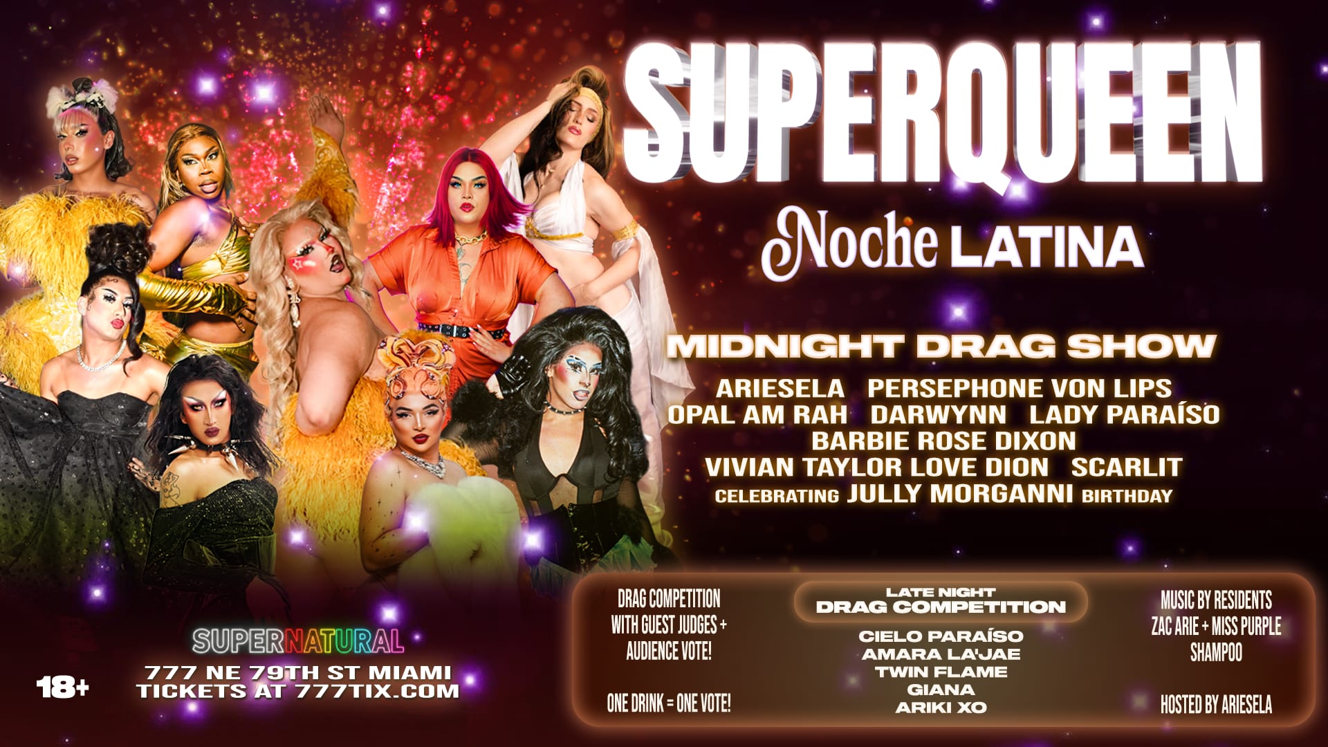 Superqueen Drag Rave + Competition (18+) Cover