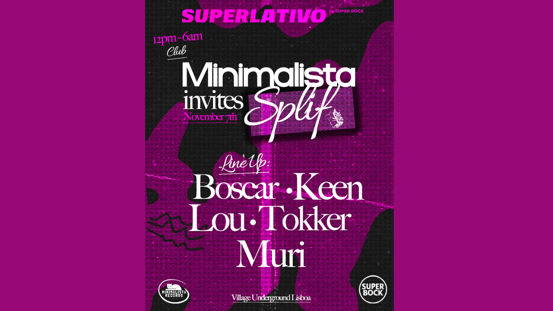 Superlativo By Super Bock: Minimalista Invites Splif Cover