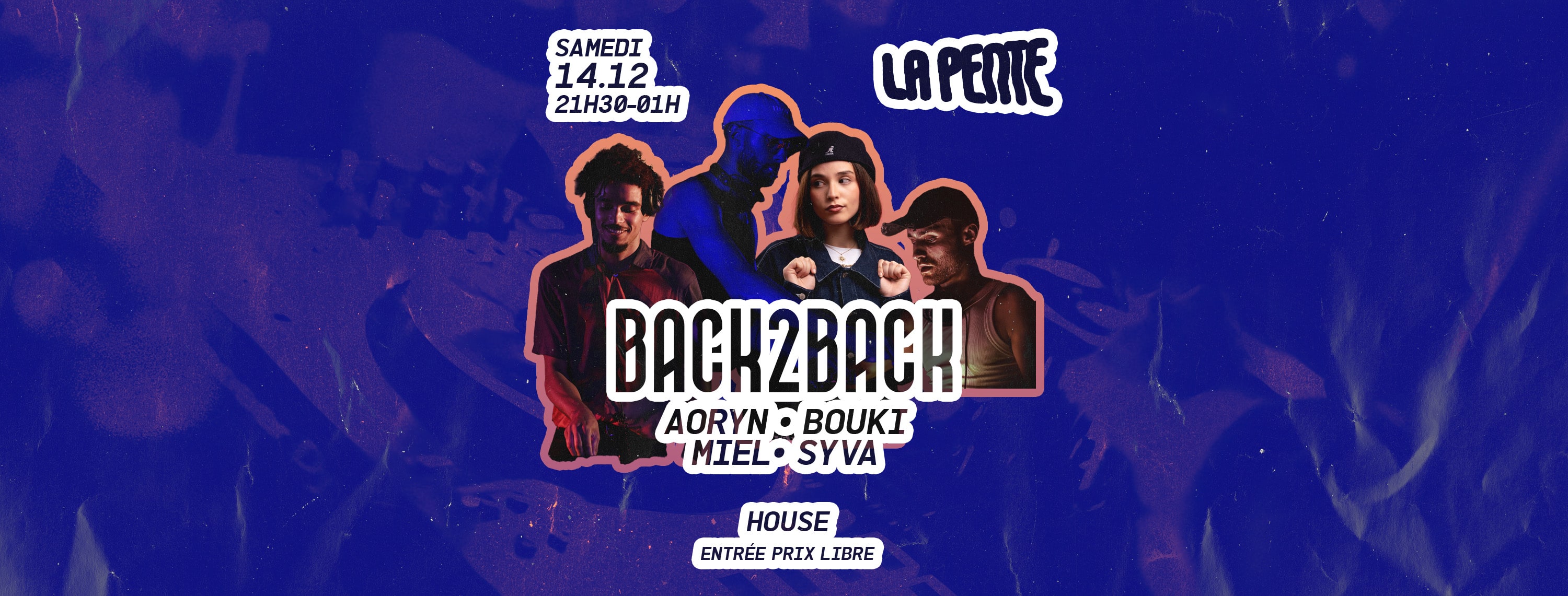 Back2back W/ Aoryn, Bouki, Miel, Syva Cover